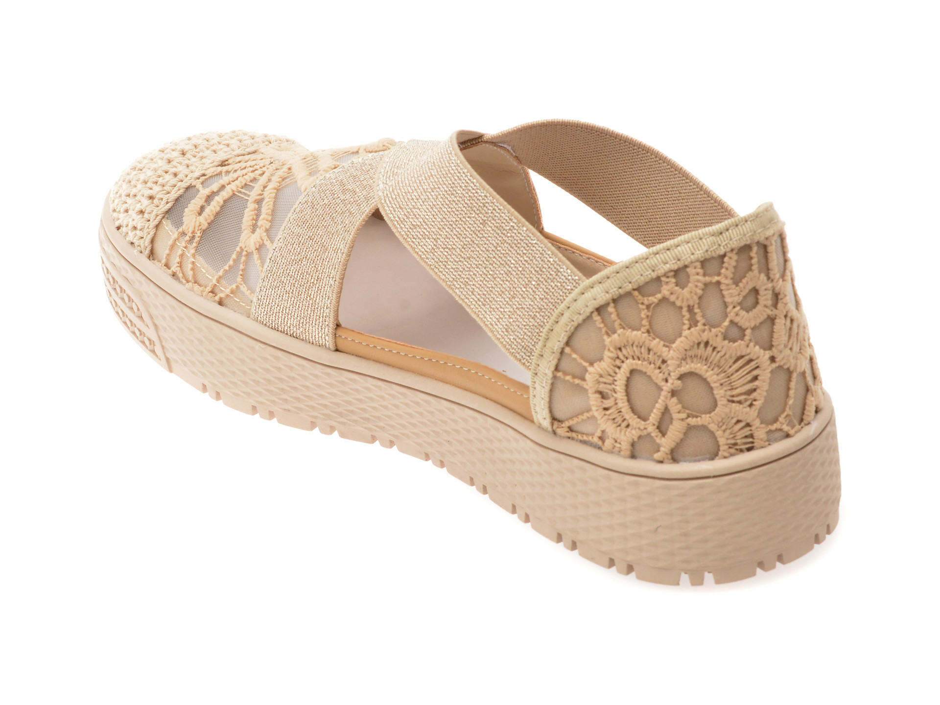 Pantofi EPICA nude, 302, din material textil