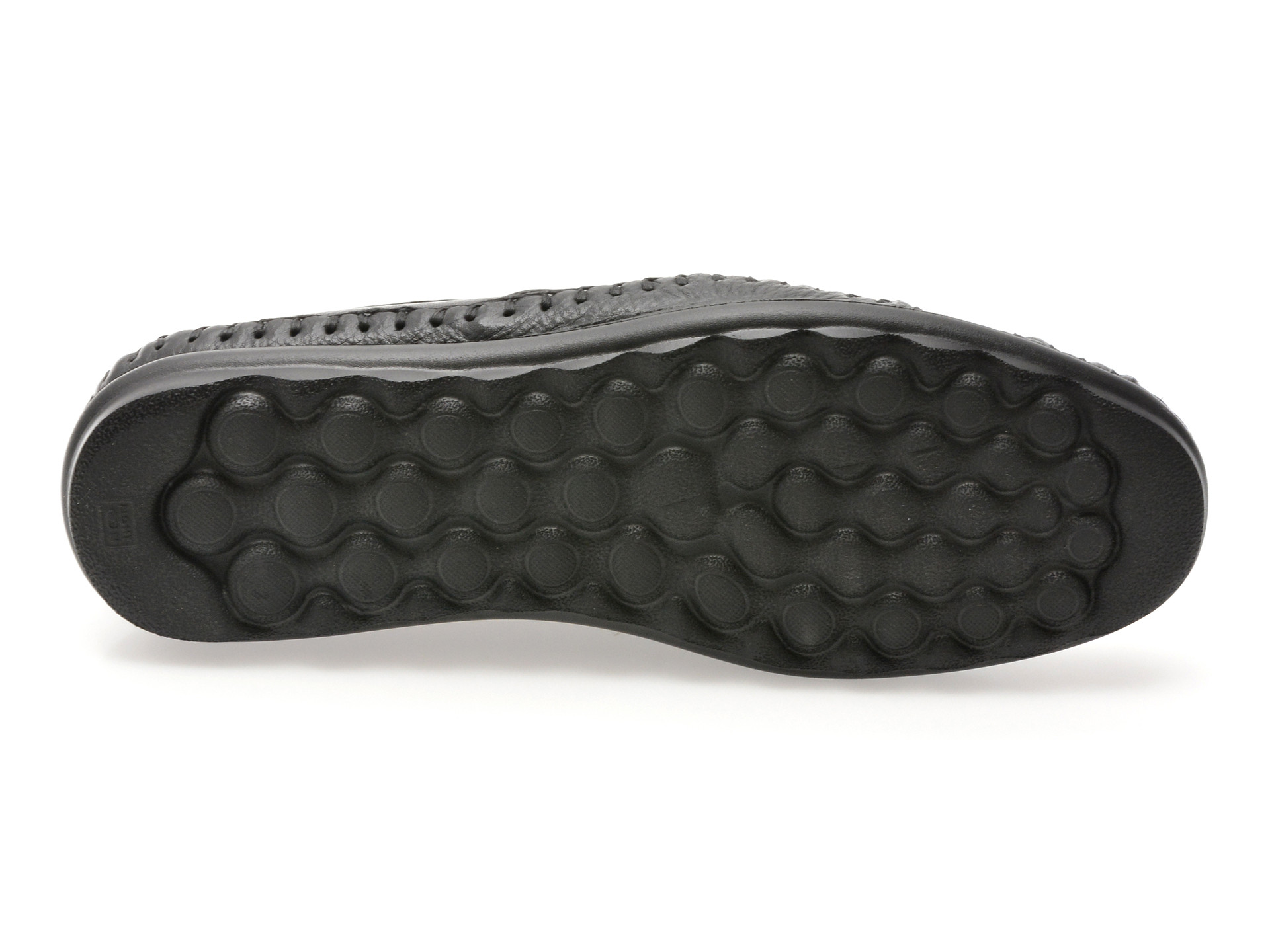 Pantofi OTTER negri, DD046, din piele naturala