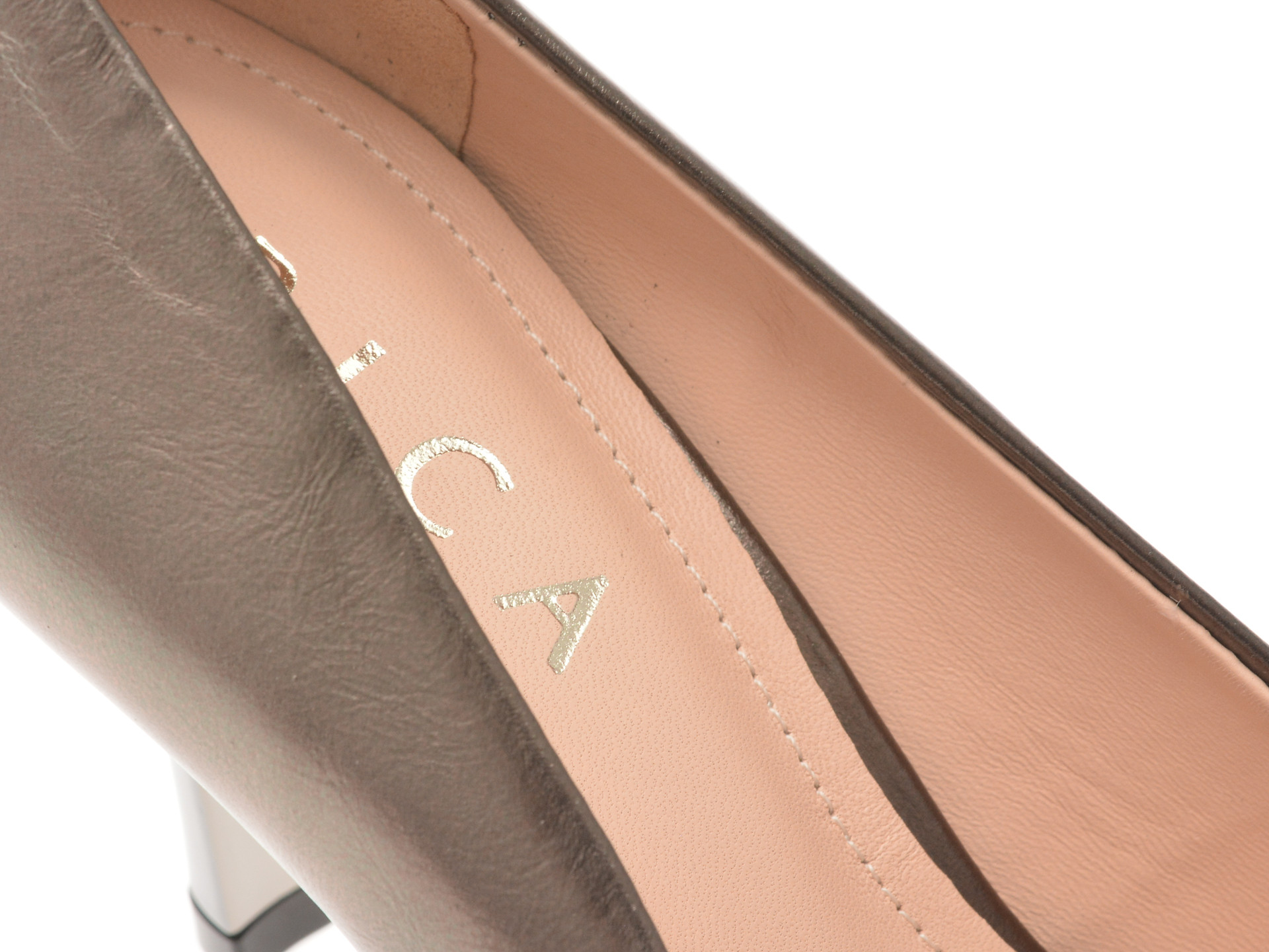 Pantofi eleganti EPICA argintii, 1175878, din piele naturala