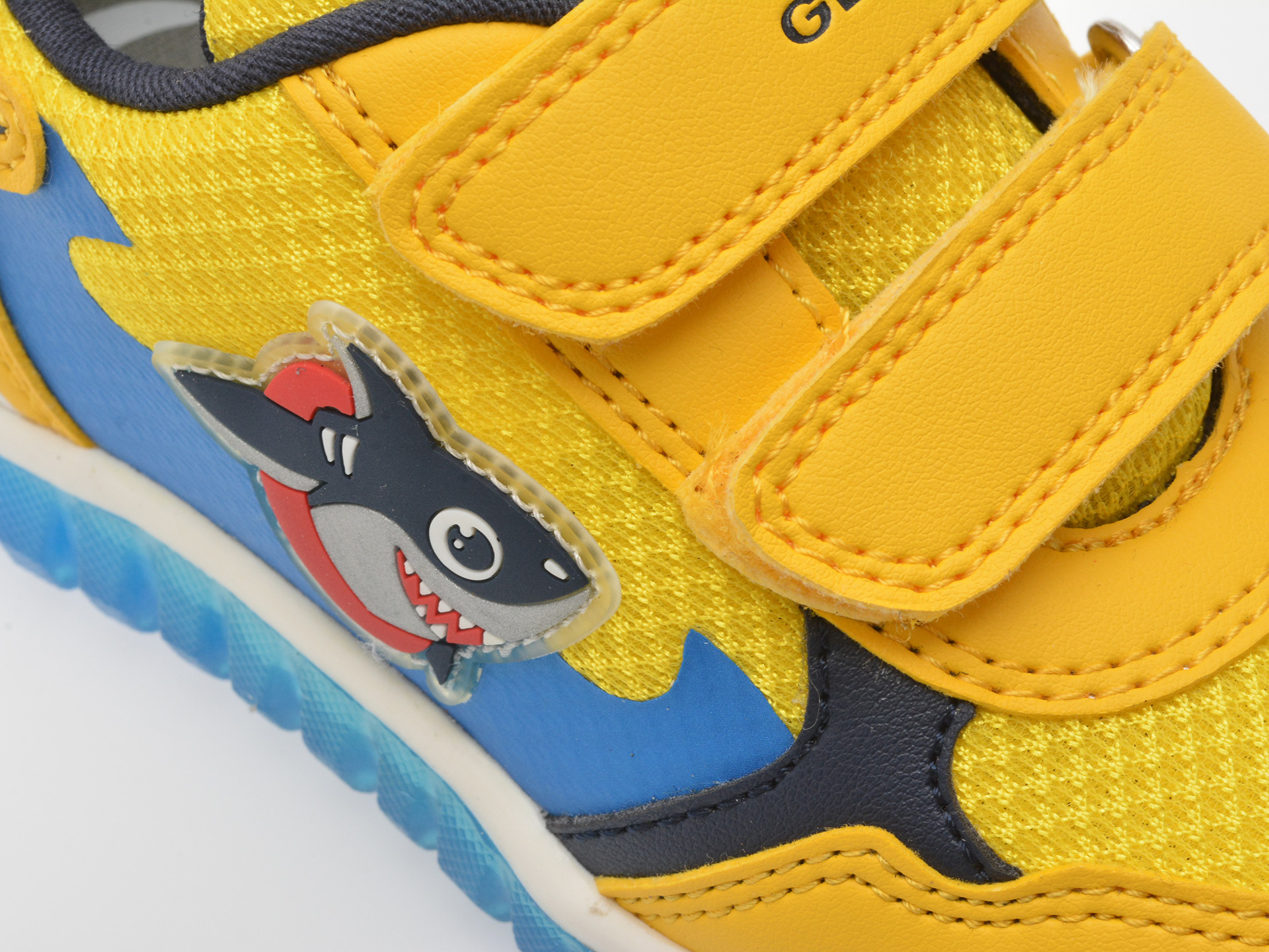 Pantofi sport GEOX galbeni, B555ZA, din material textil