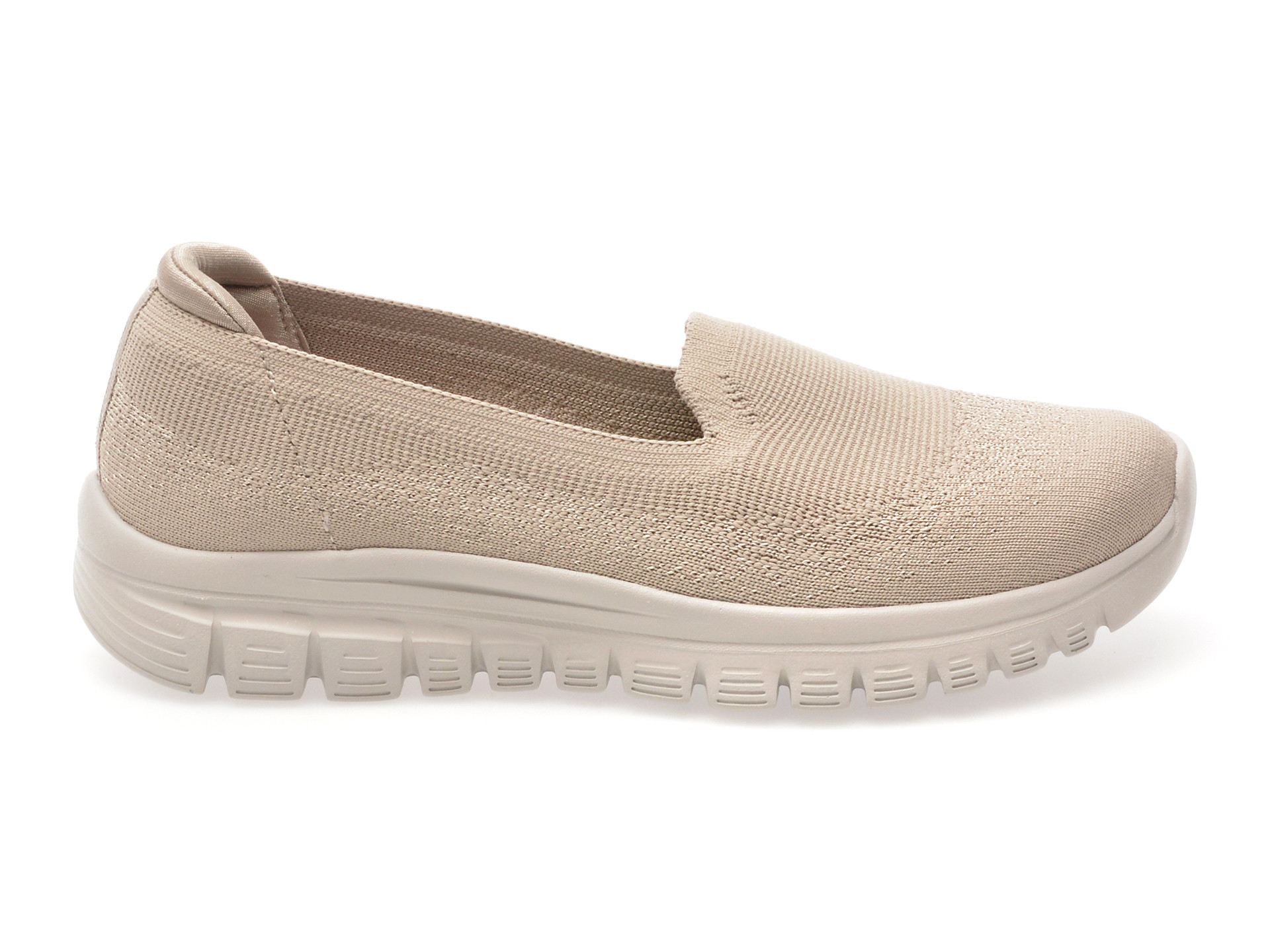 Pantofi sport SKECHERS gri, GRACEFUL, din material textil