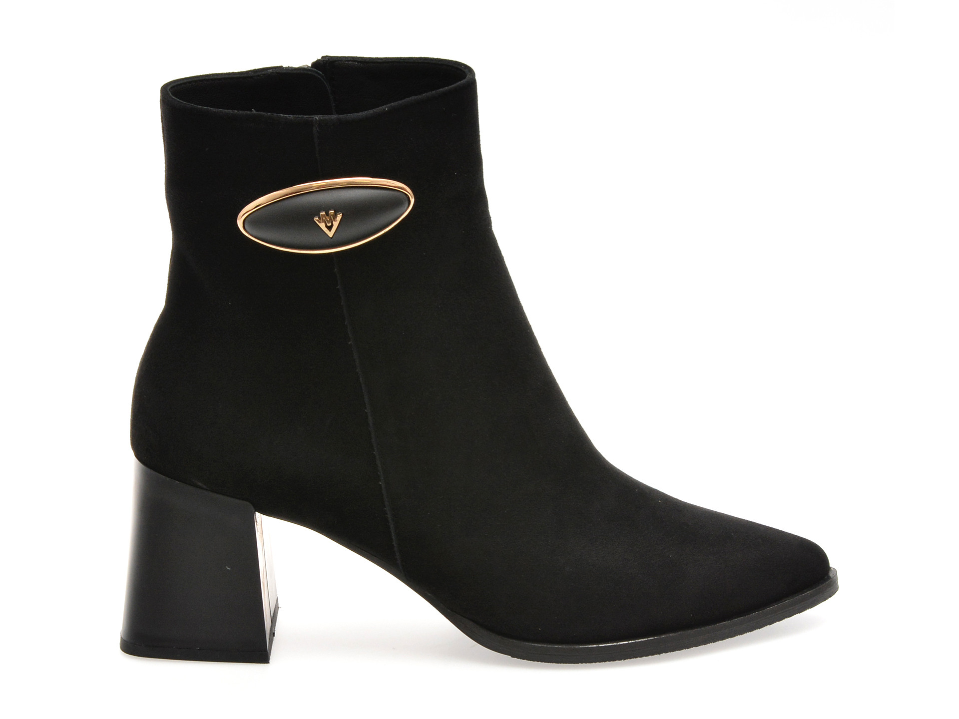 Botine EPICA negre, 2011628, din piele intoarsa