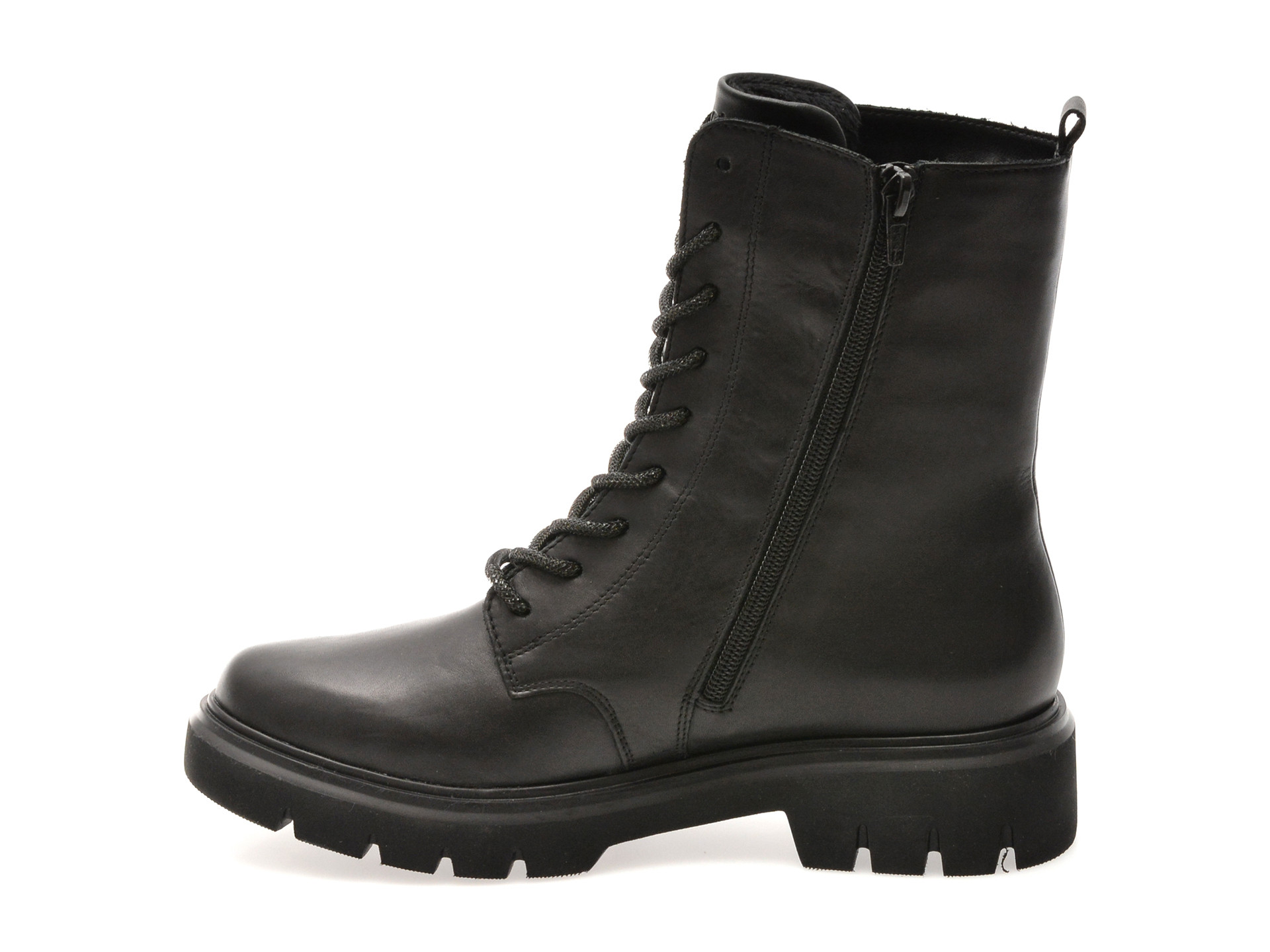 Bocanci REMONTE negri, D1W82, din piele naturala