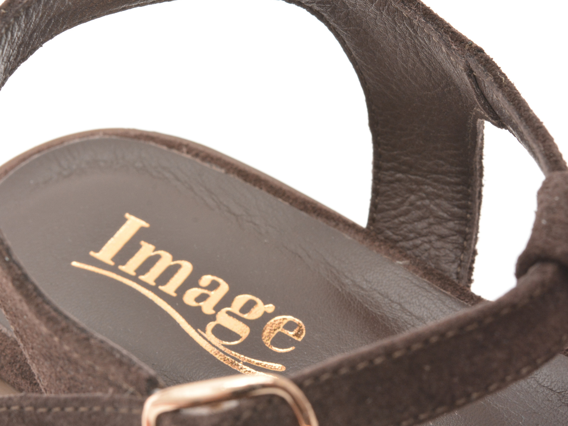 Sandale IMAGE maro, 902035, din piele intoarsa