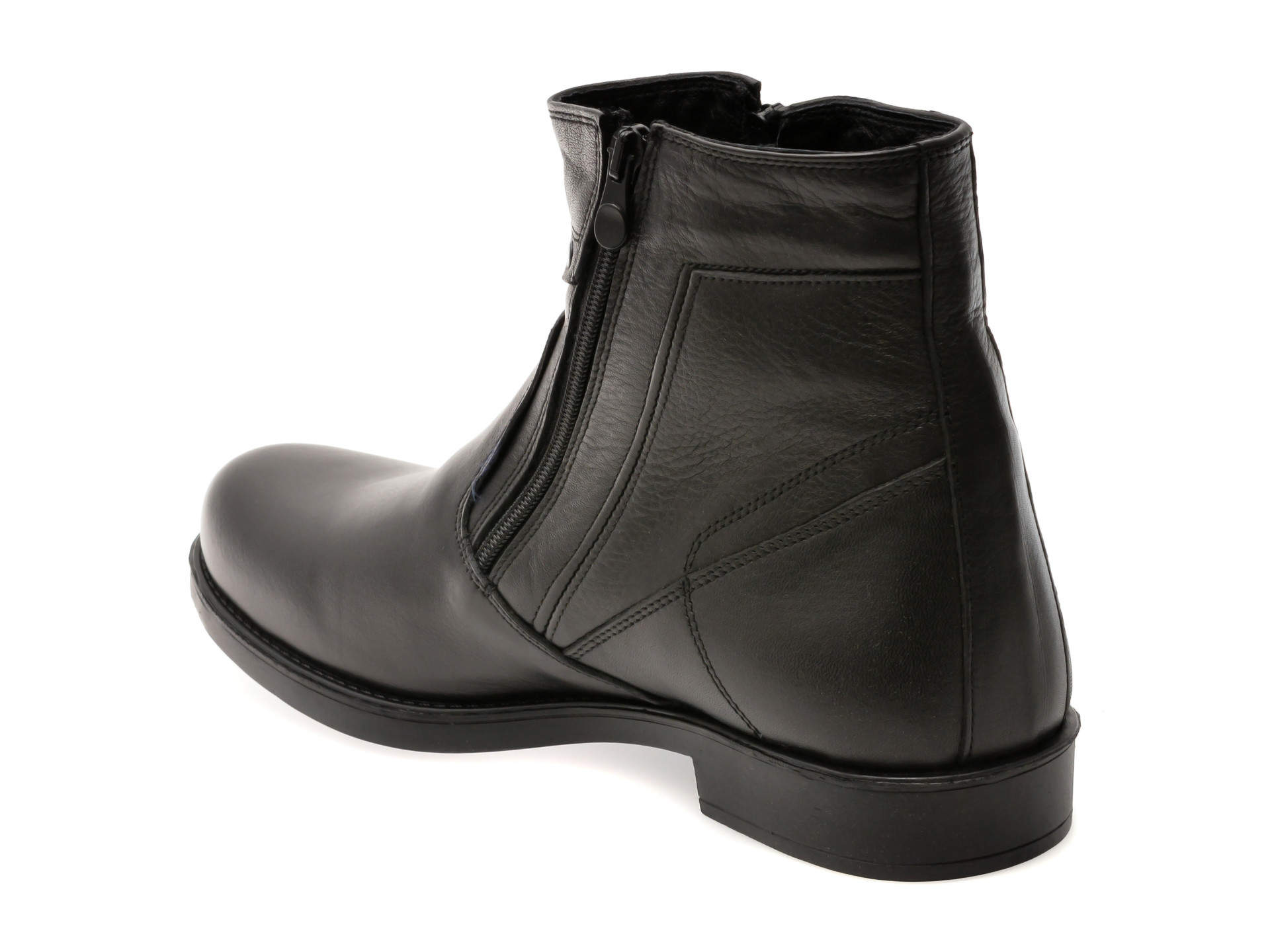 Ghete OTTER negre, 191679, din piele naturala