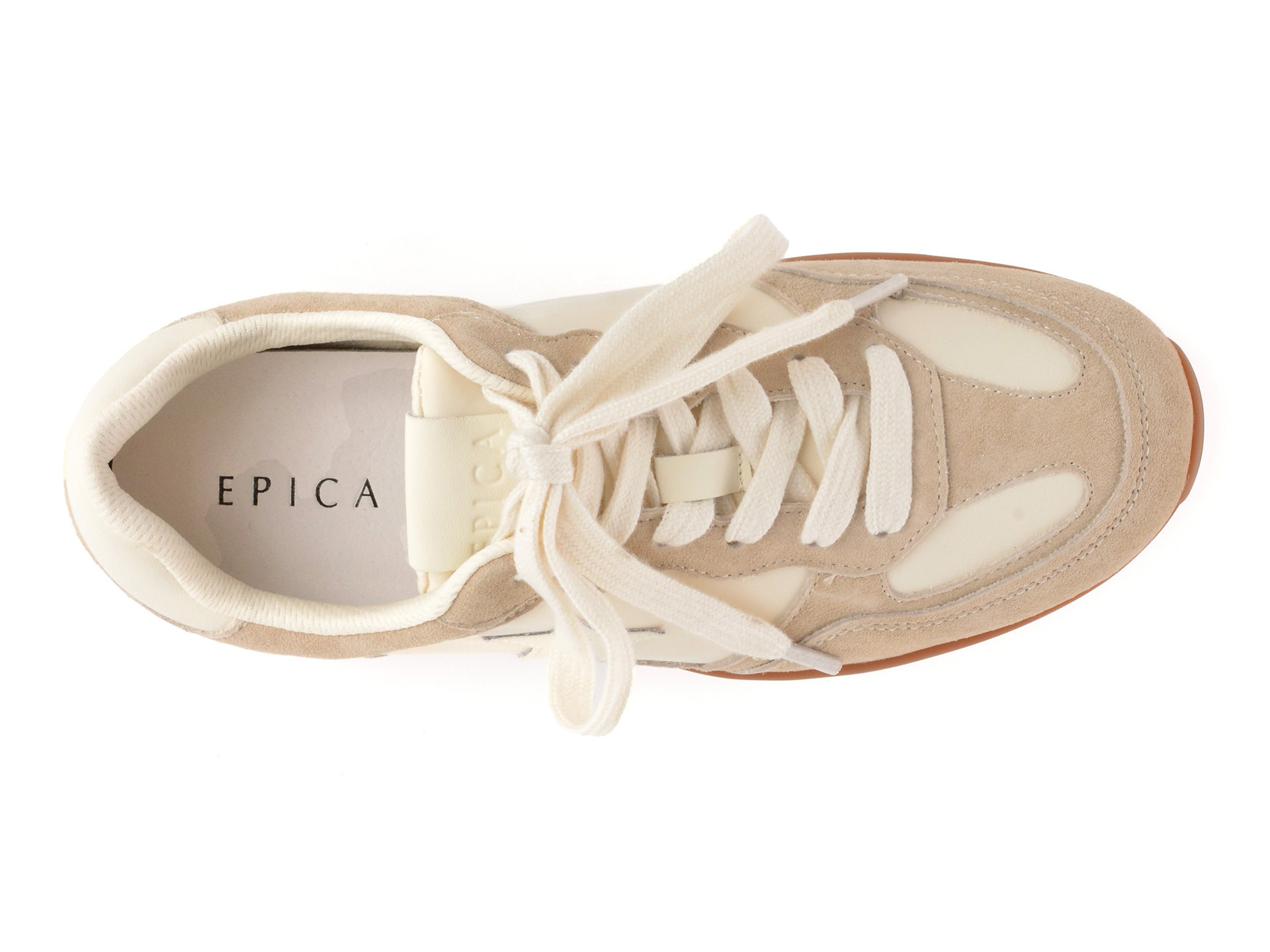 Pantofi sport EPICA bej, 25170, din material textil