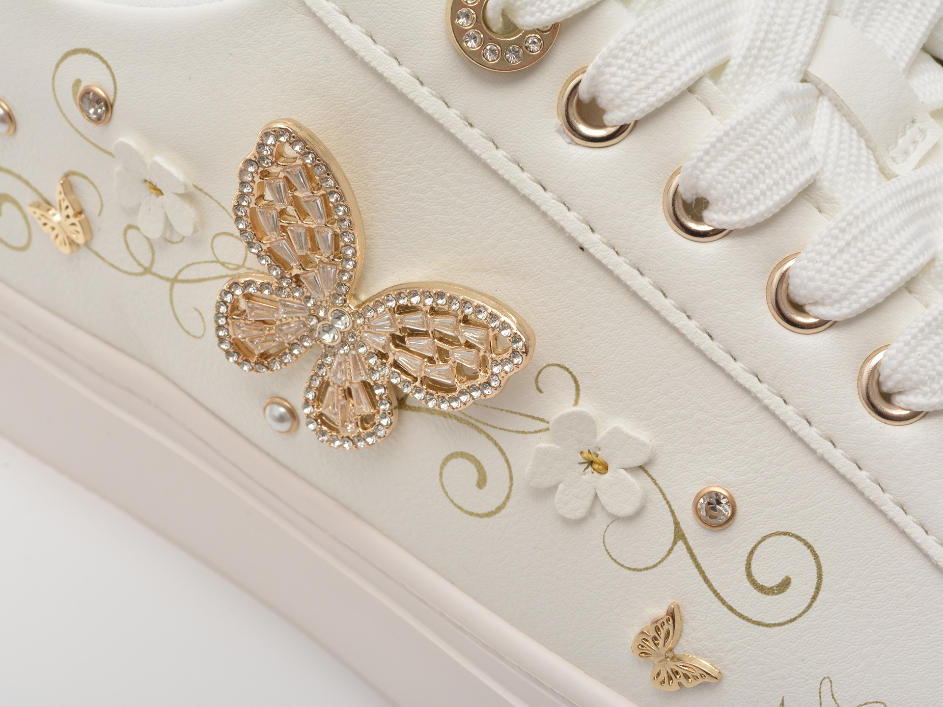 Pantofi sport ALDO albi, SAXONY 156, din piele ecologica