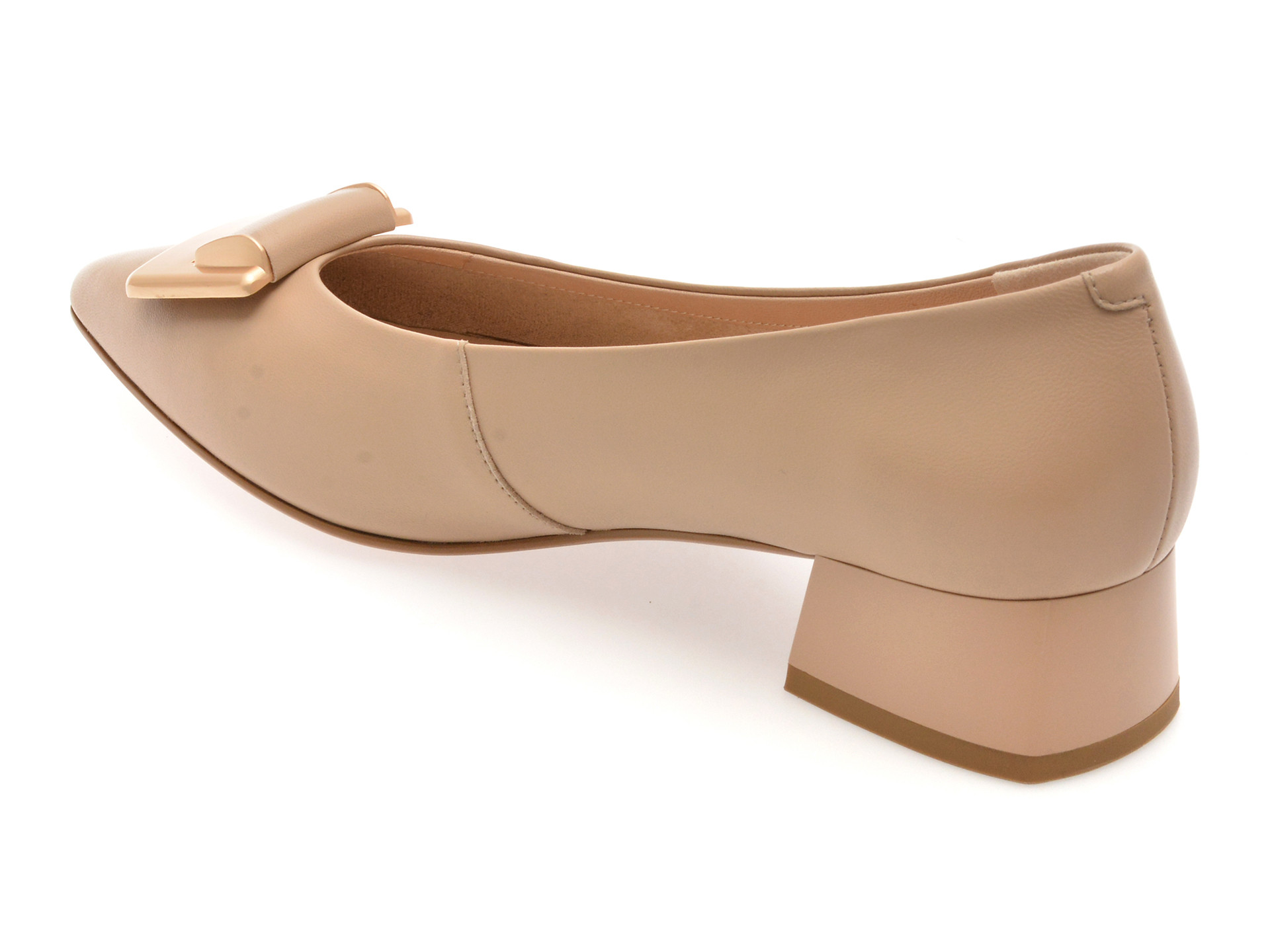 Pantofi EPICA nude, E300, din piele naturala