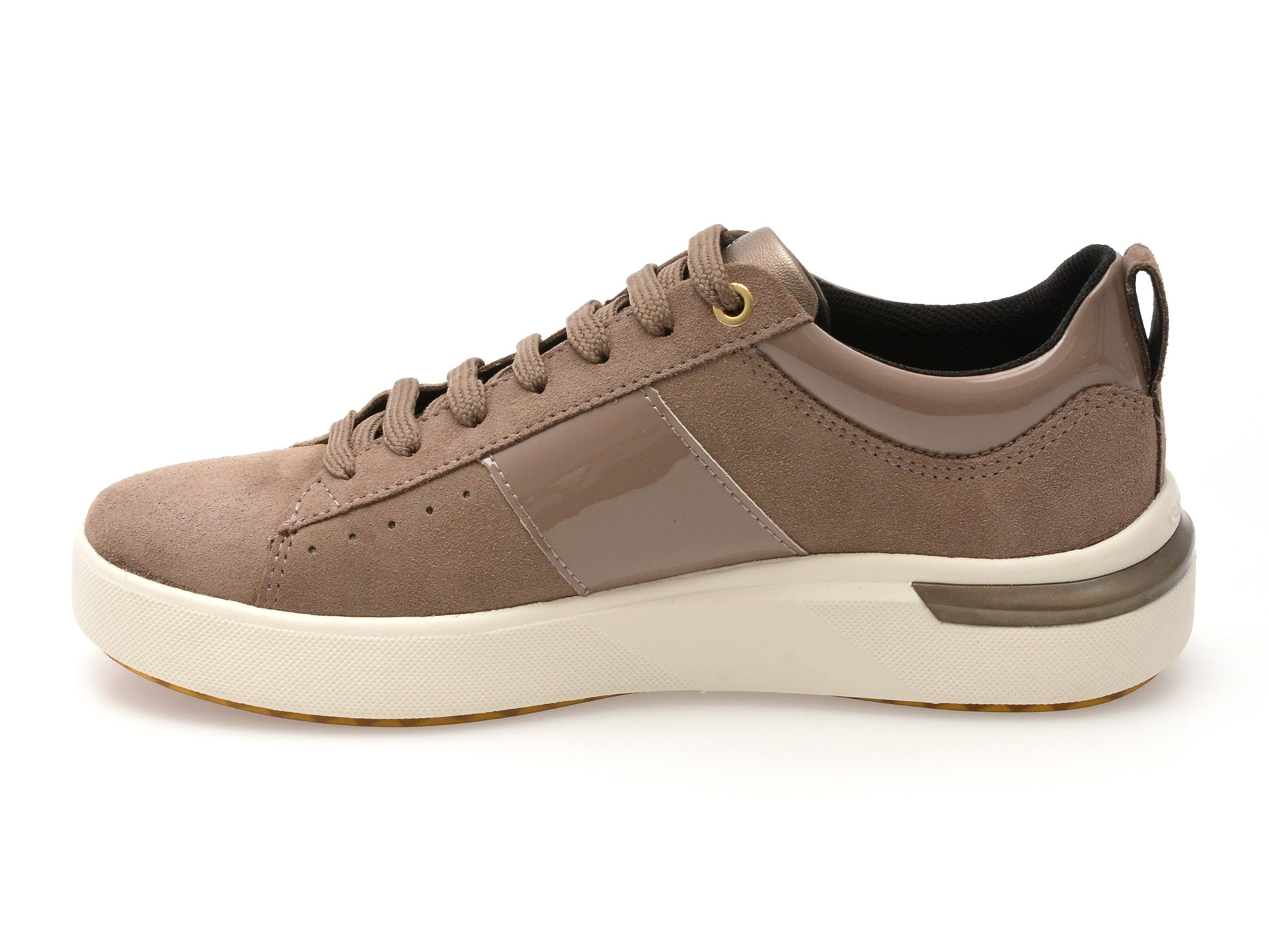 Pantofi sport GEOX gri, D55QFA, din piele intoarsa