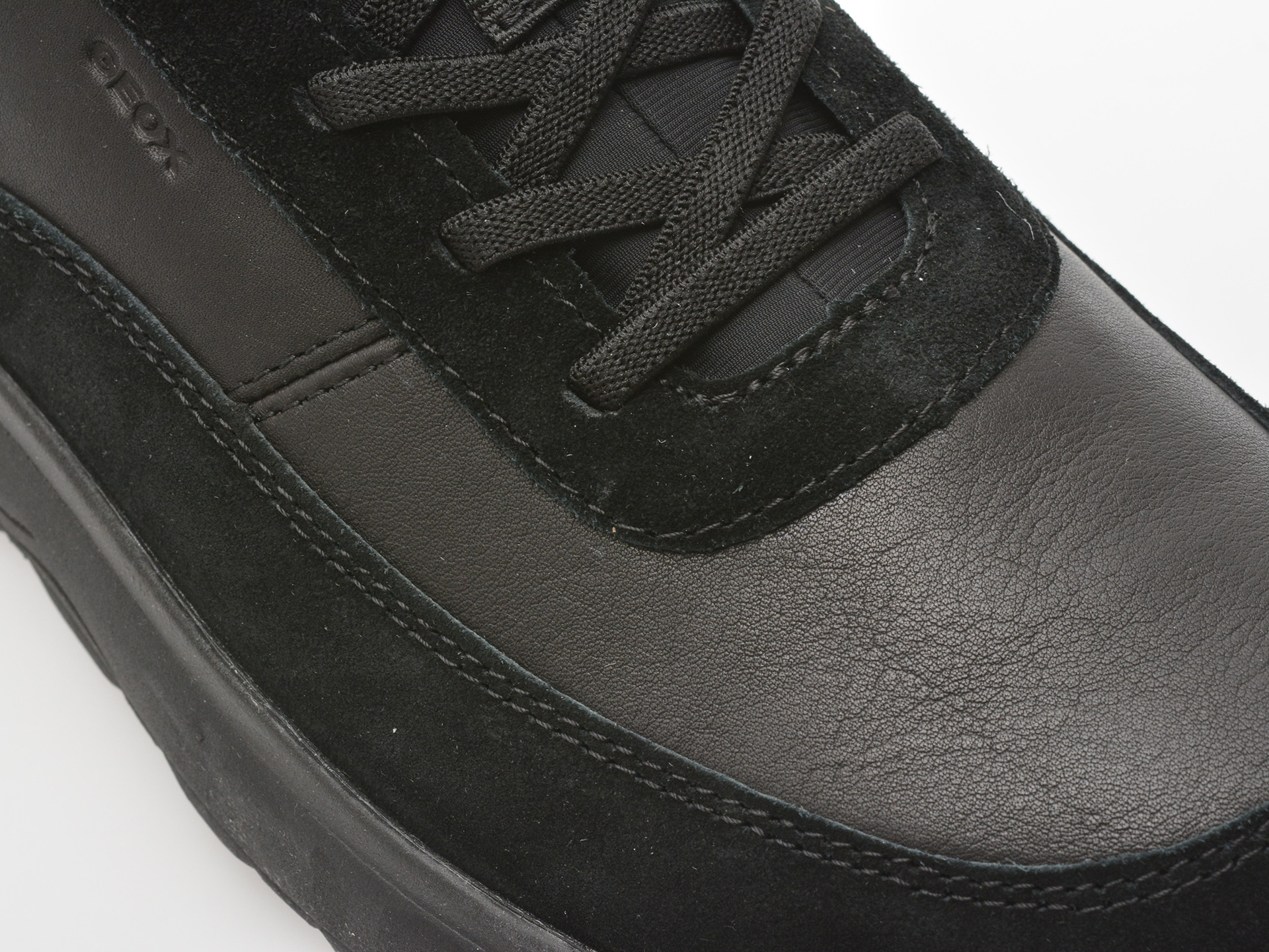 Pantofi sport GEOX negri, U56MPA, din piele naturala