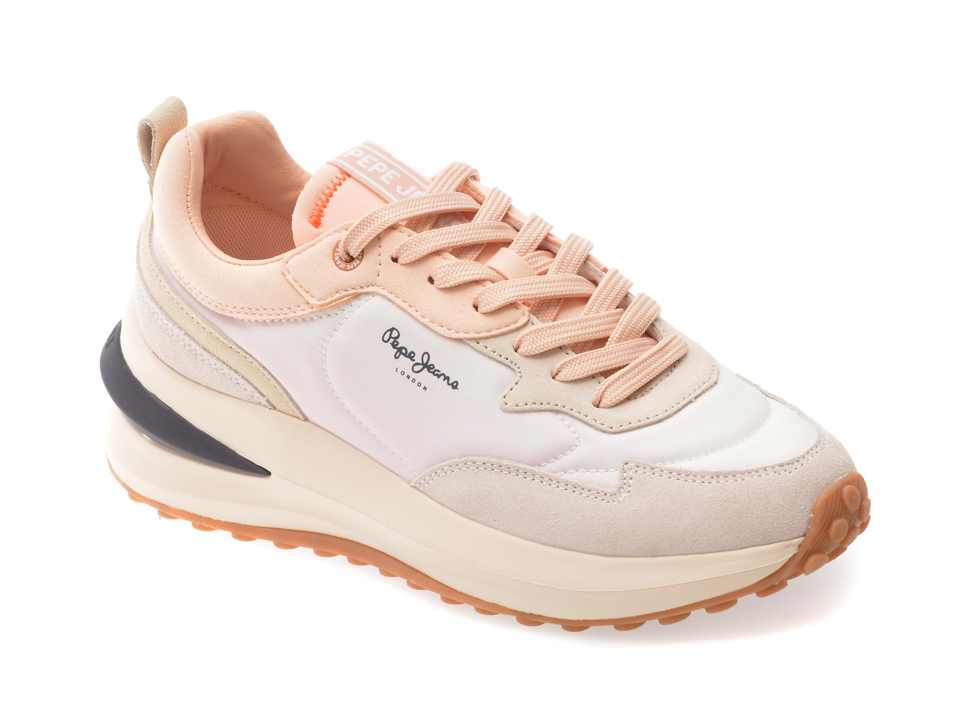 Pantofi sport PEPE JEANS roz, WINSLOW COLORS, din material textil