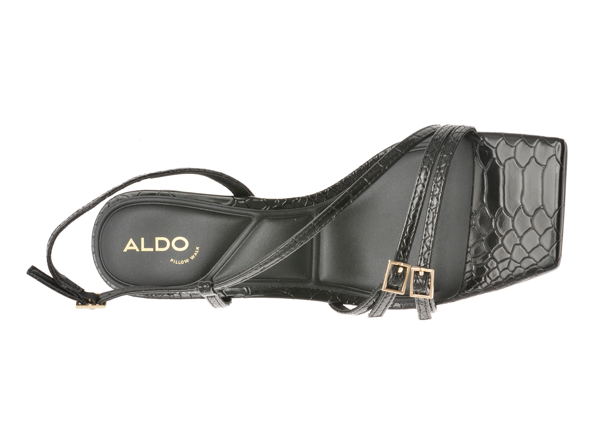 Sandale elegante ALDO negre, HARLIE 001, din piele ecologica
