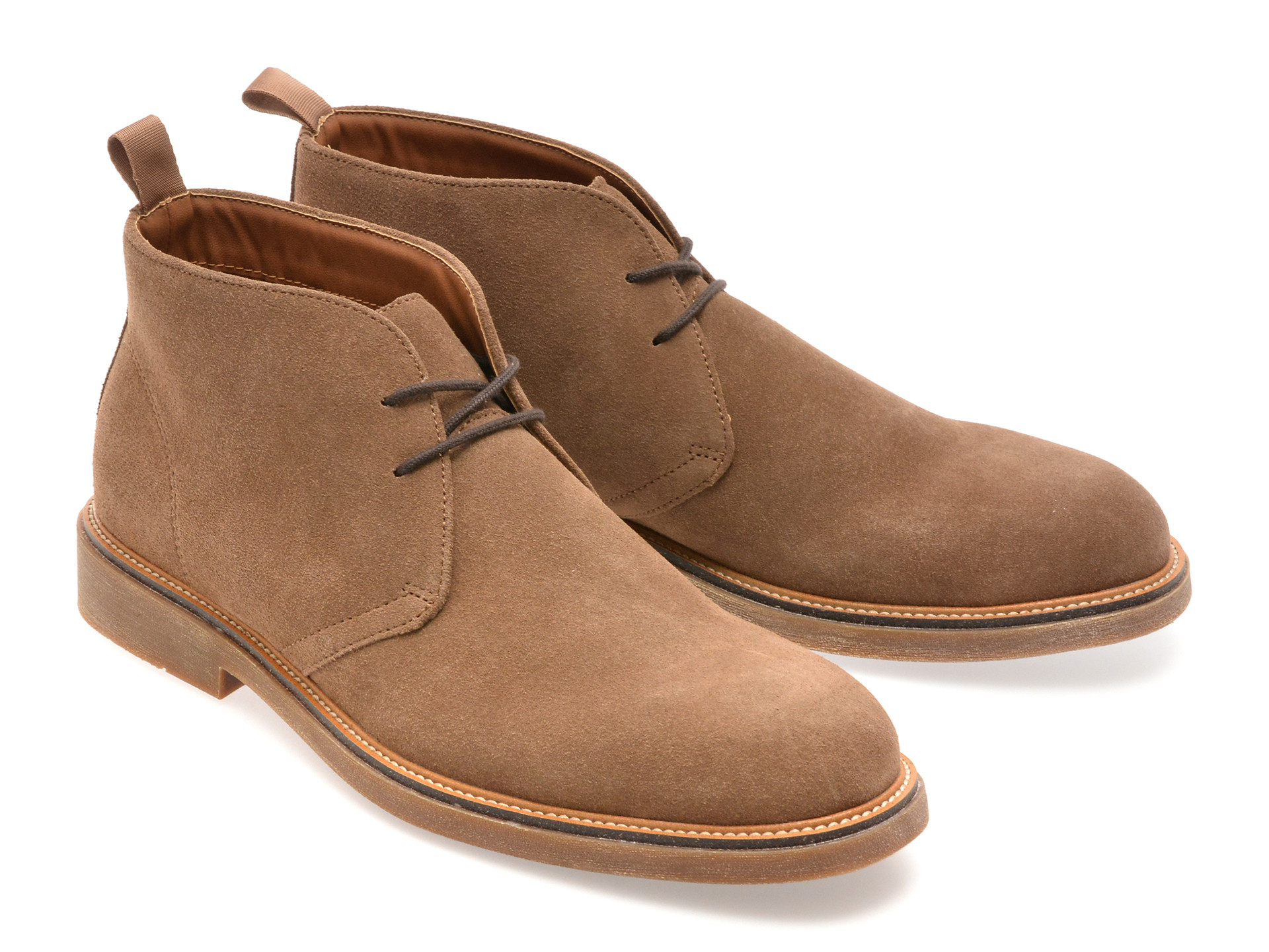 Ghete ALDO maro, JEFREY 204, din piele intoarsa