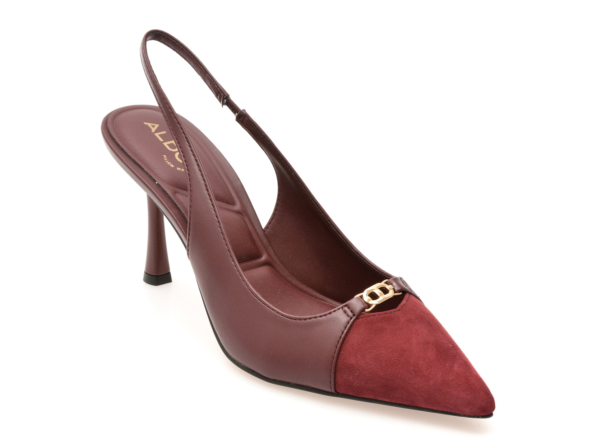 Pantofi eleganti ALDO visinii, AUGUSTAS 640, din piele ecologica