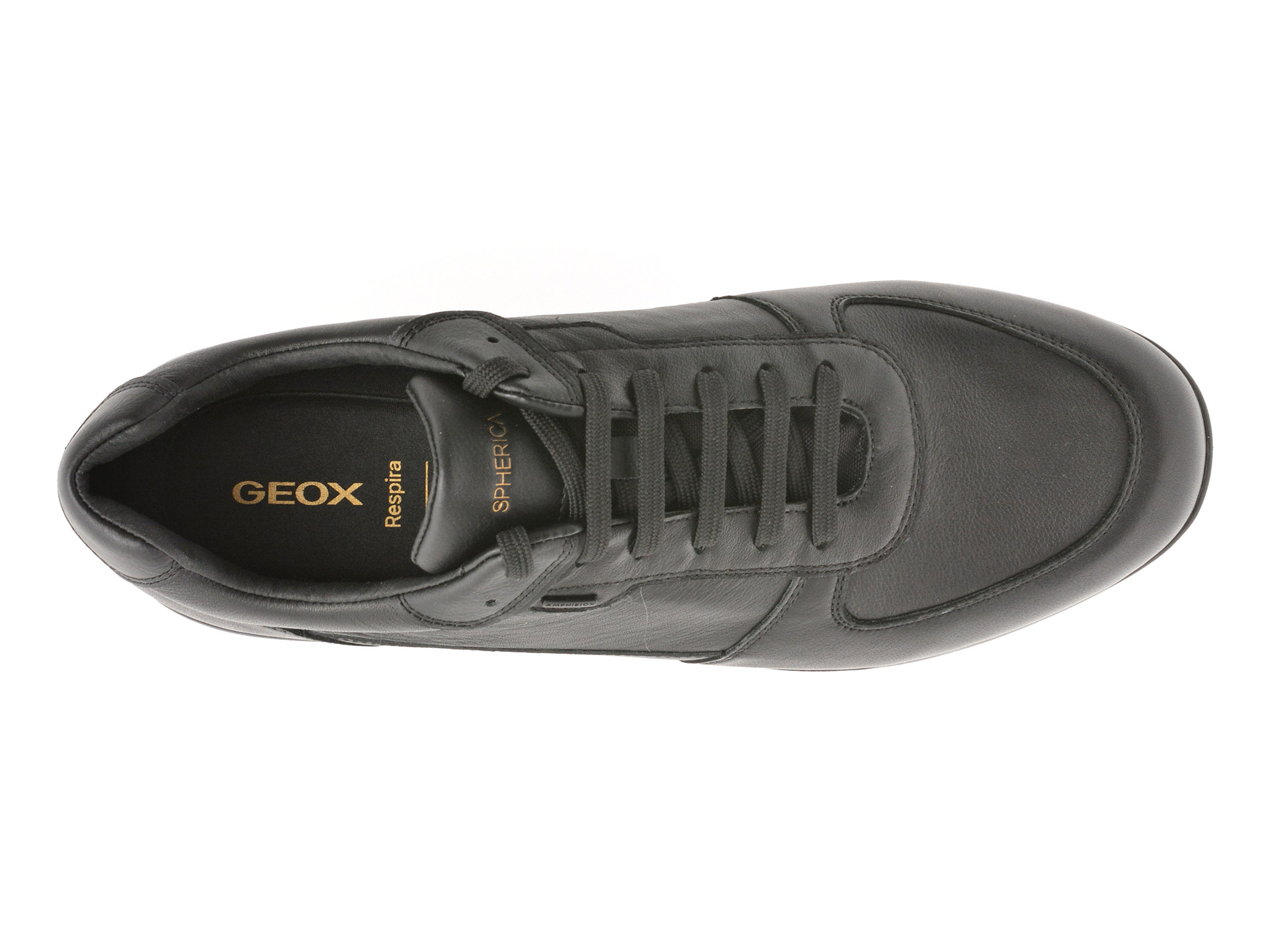 Pantofi sport GEOX negri, U56MTB, din piele naturala