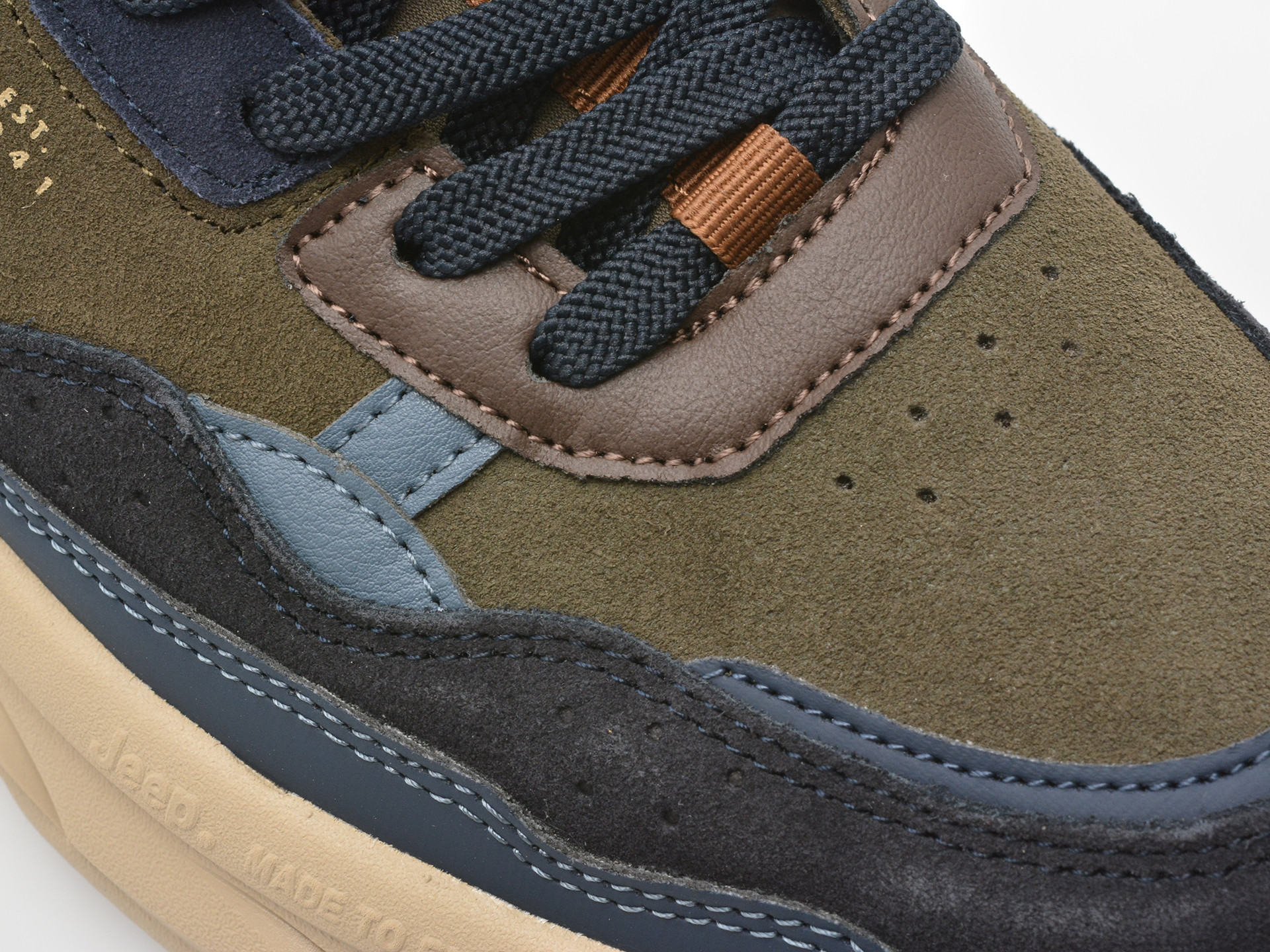 Pantofi sport JEEP maro, M52070A, din piele naturala