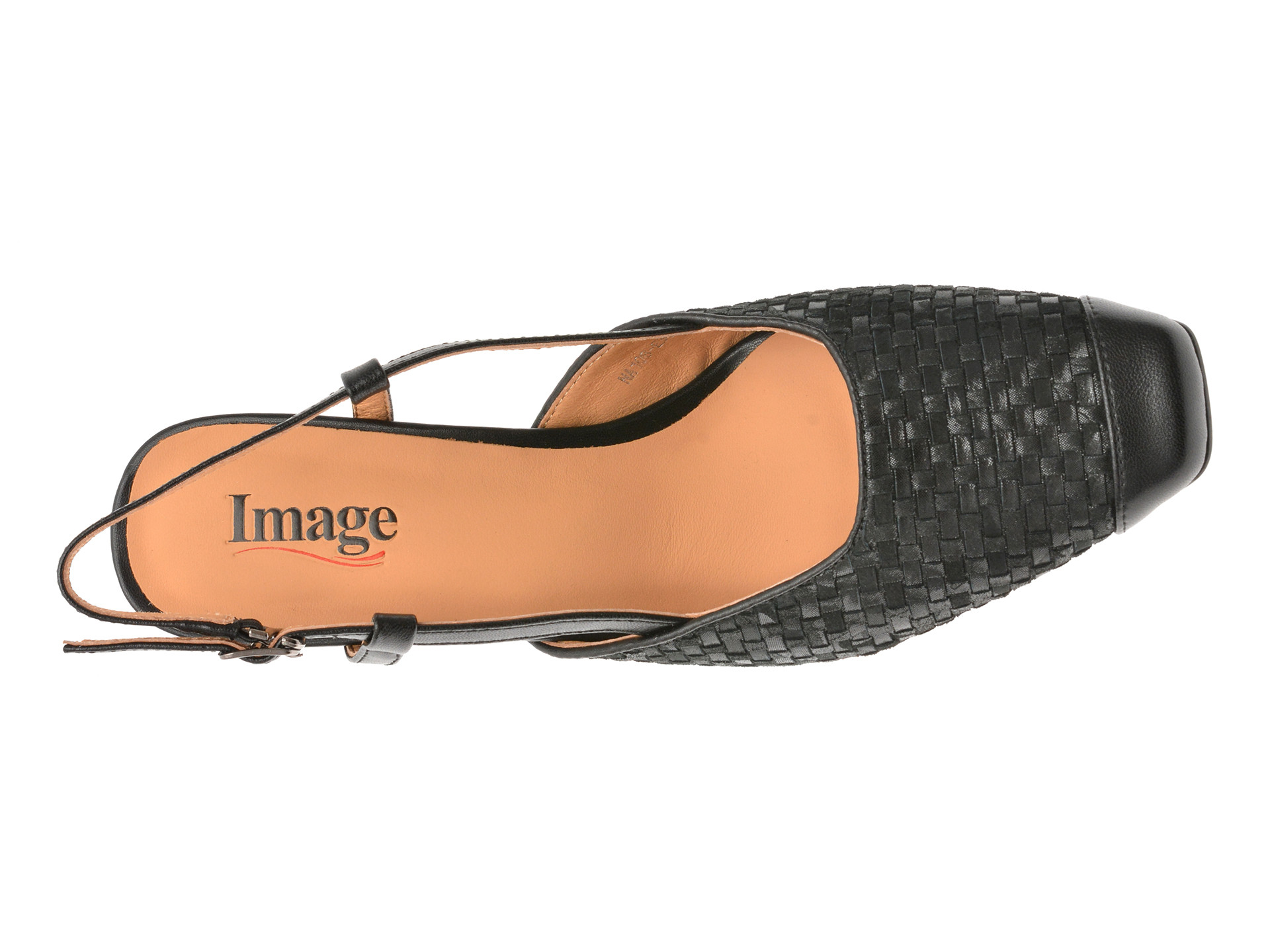 Pantofi IMAGE negri, NA108, din piele naturala