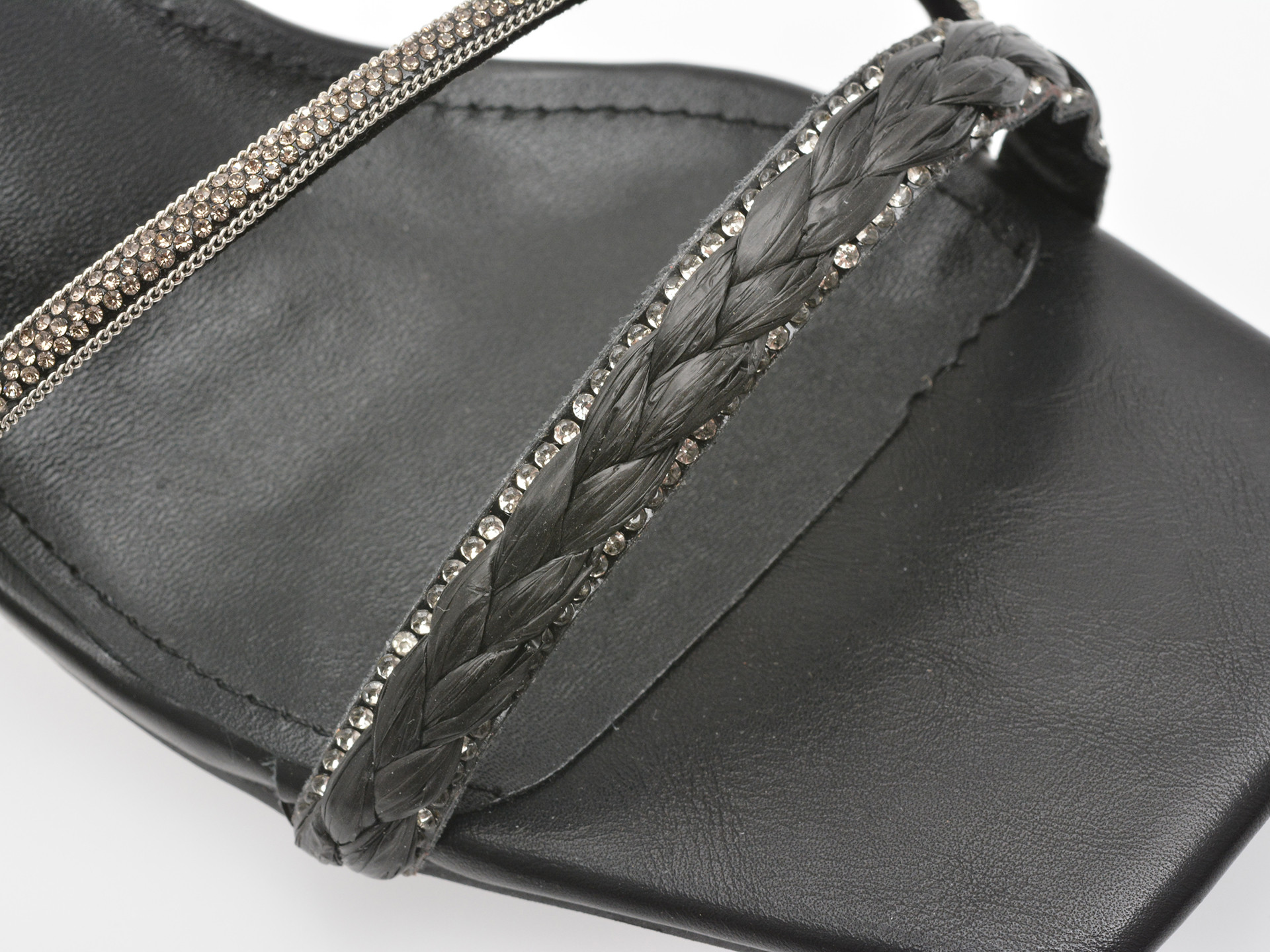 Sandale elegante EPICA negre, 82982, din piele ecologica