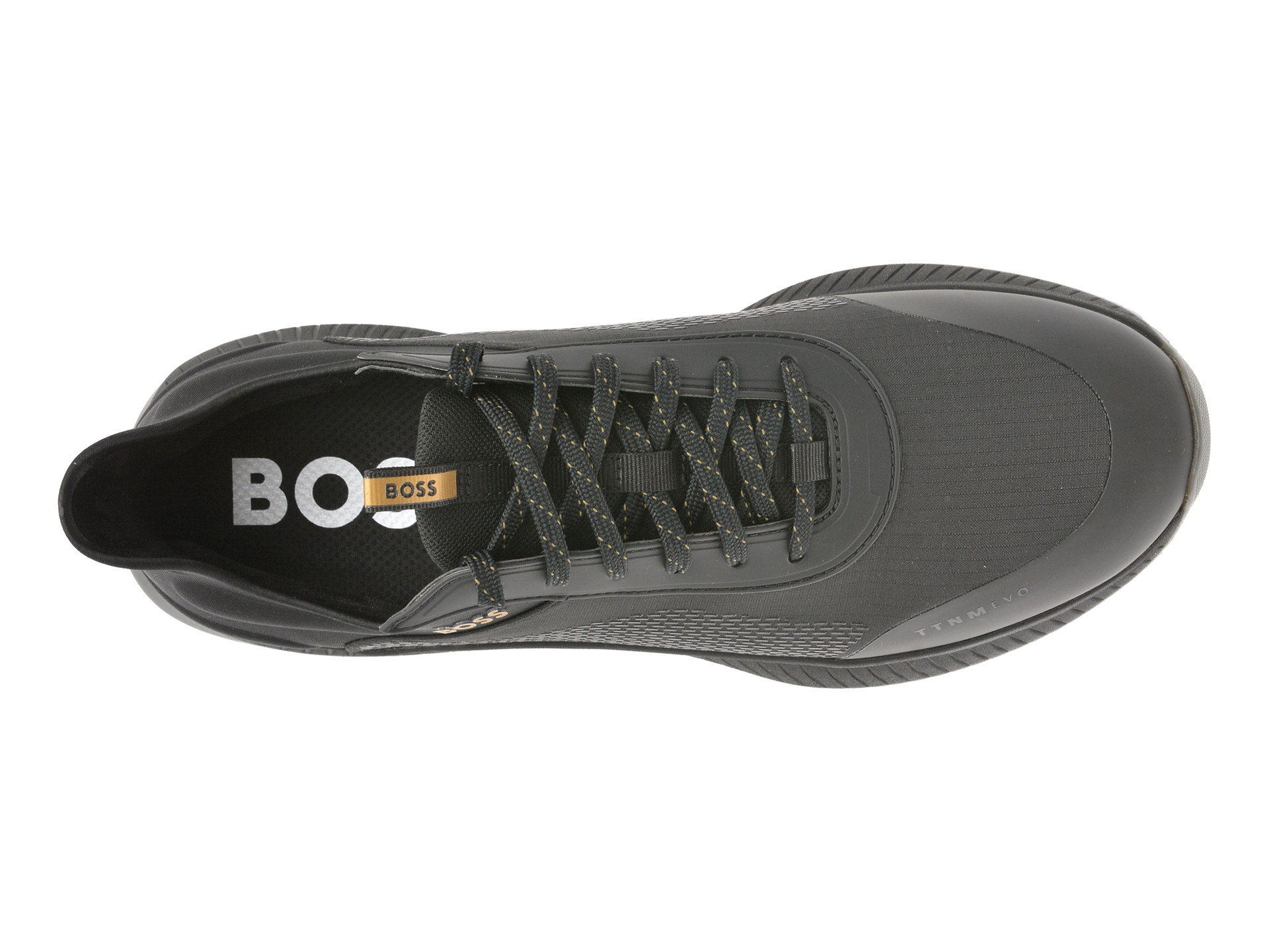 Pantofi sport BOSS negri, 6488, din material textil