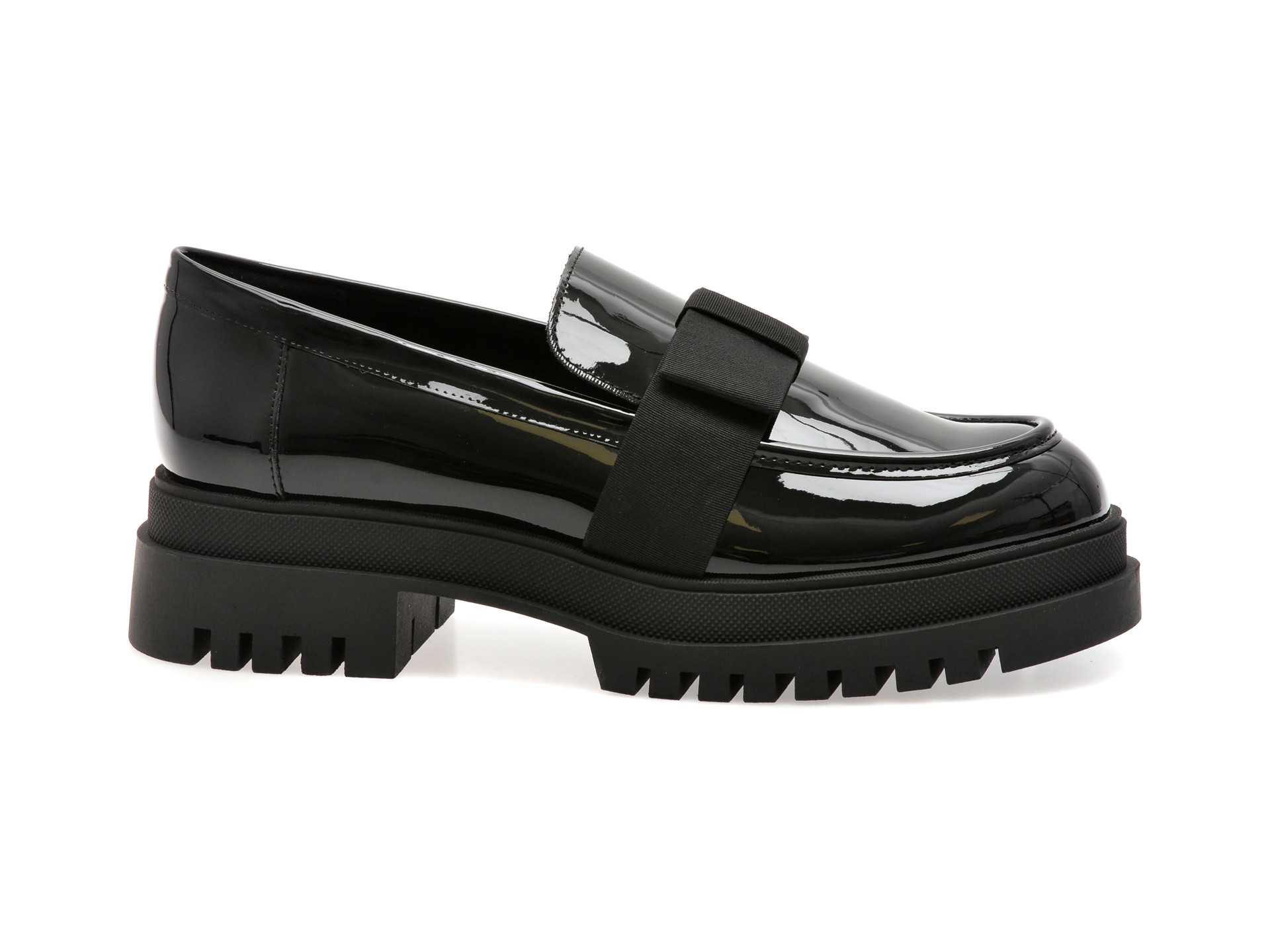 Mocasini ALDO negri, THEATRIC 001, din piele ecologica lacuita