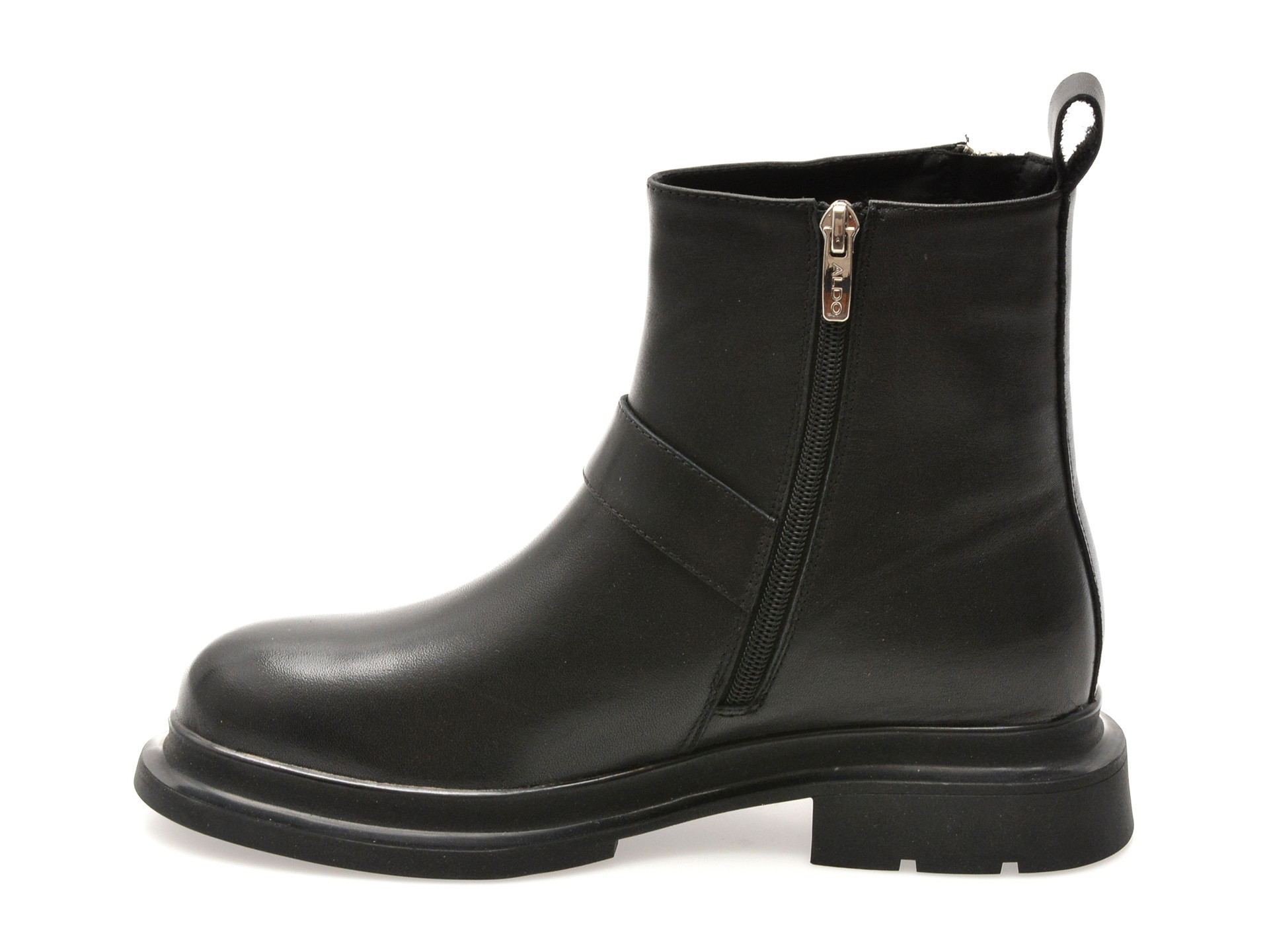 Ghete ALDO negre, D525, din piele naturala