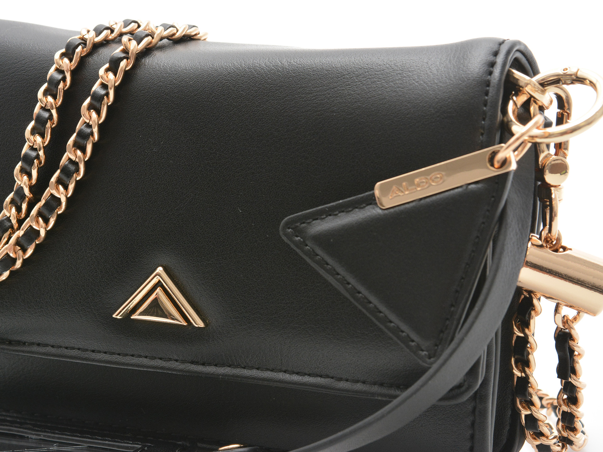 Geanta ALDO neagra, FIT EVERYTHING 001, din piele ecologica