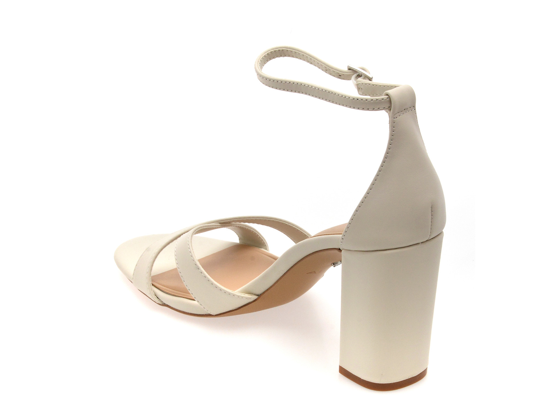 Sandale elegante ALDO albe, MELODIE 121, din piele naturala