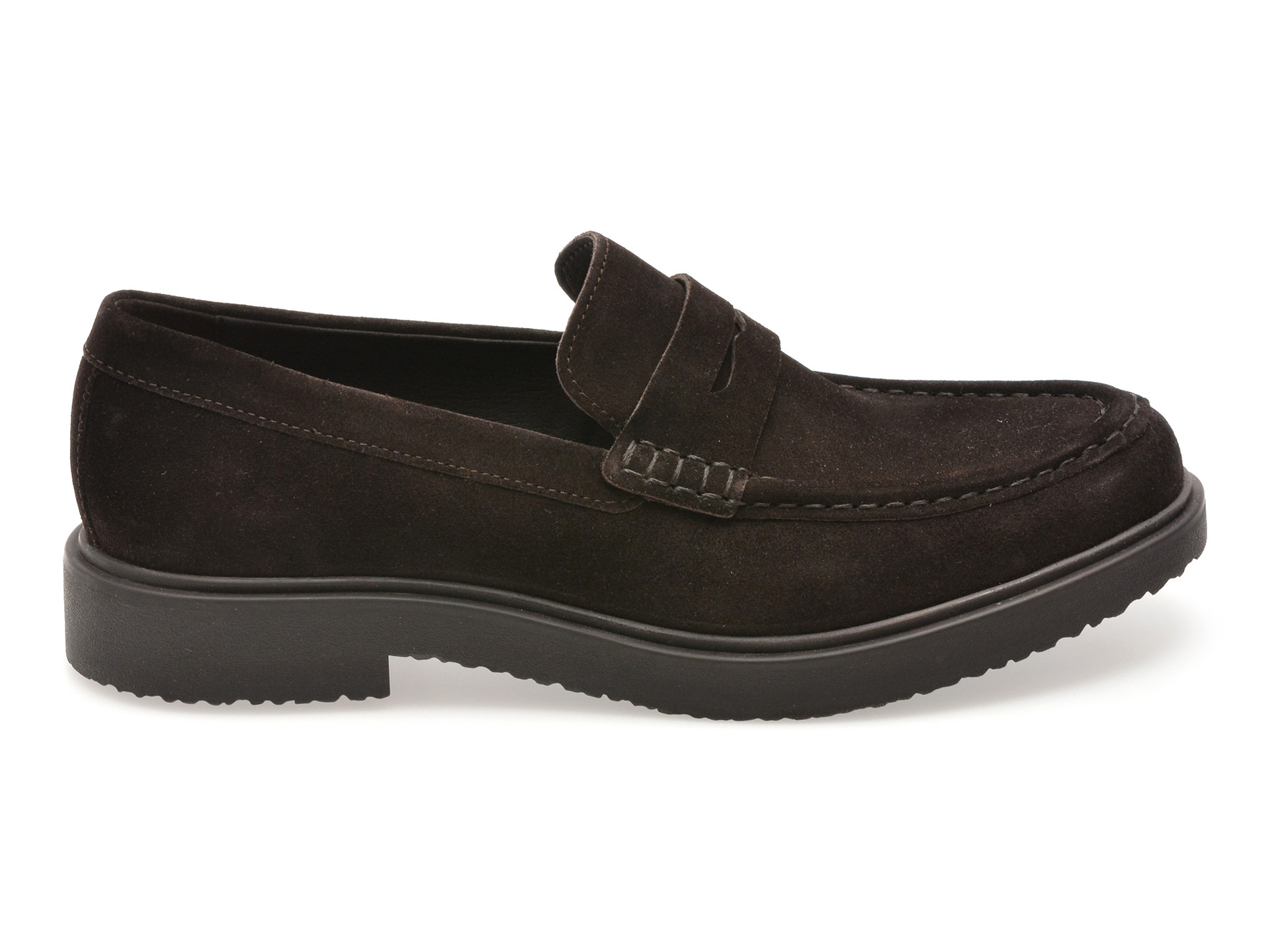 Mocasini GEOX maro, U56H9C, din piele intoarsa