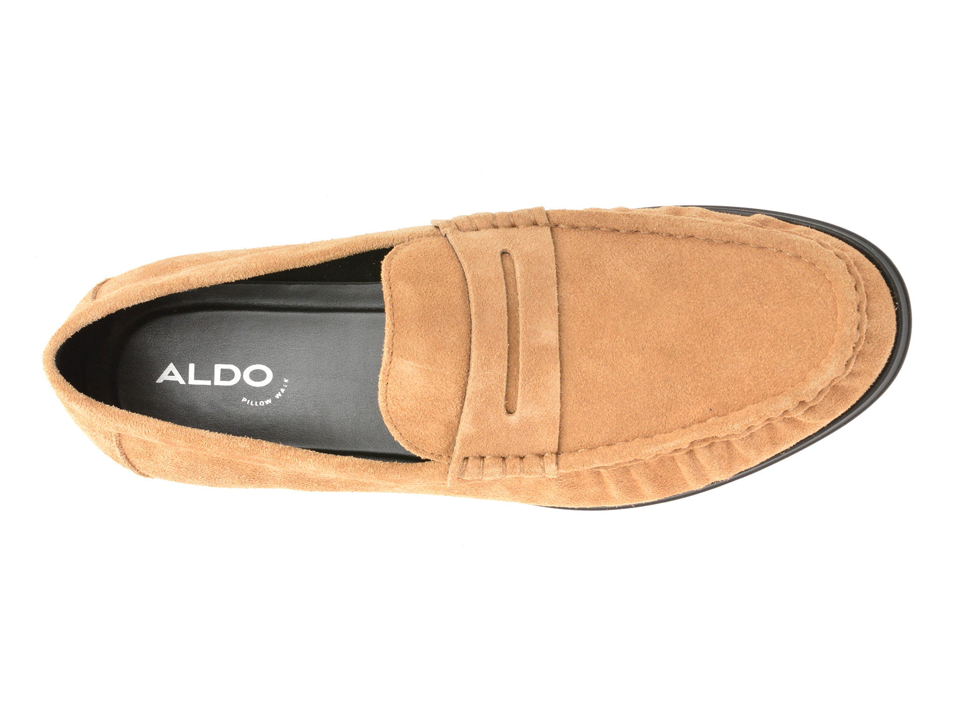 Mocasini eleganti  ALDO maro, SPEAKEASY 237, din piele intoarsa