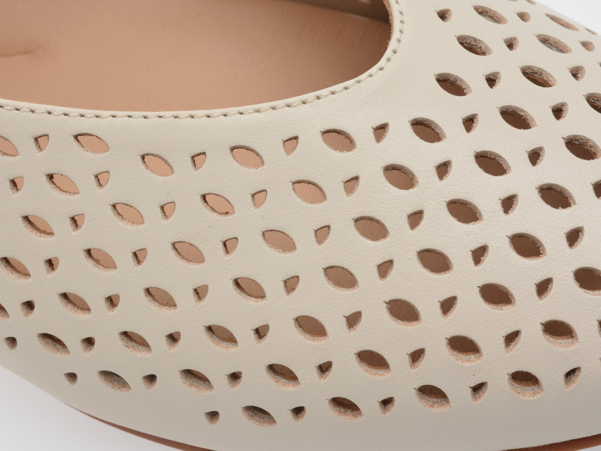 Balerini CLARKS bej, FAWNA JANE, din piele naturala