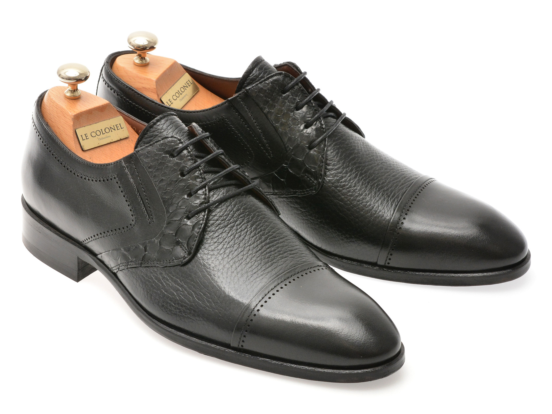 Pantofi eleganti LE COLONEL negri, 32724, din piele naturala