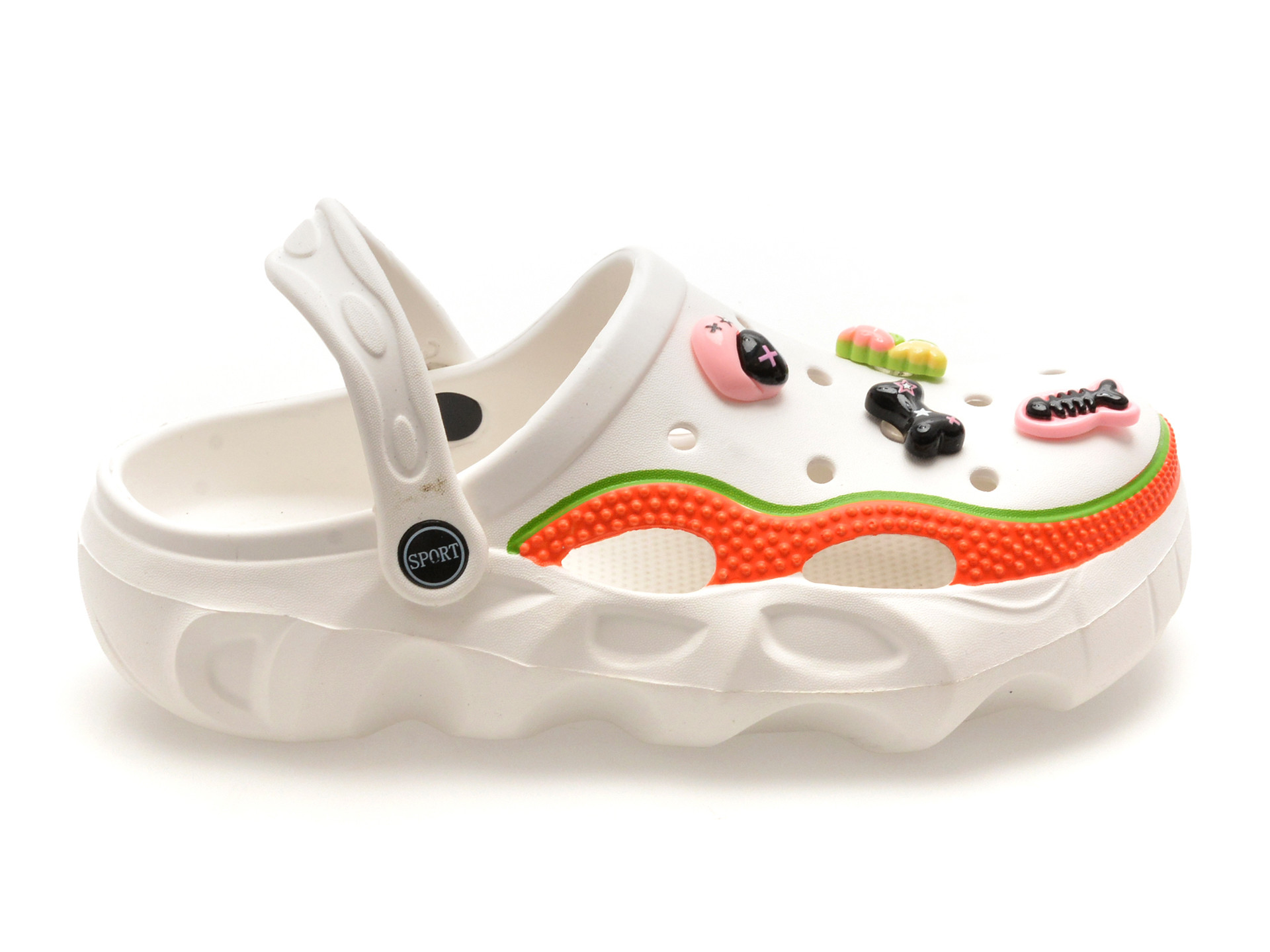 Papuci SELECTION KIDS albi, 3039, din pvc