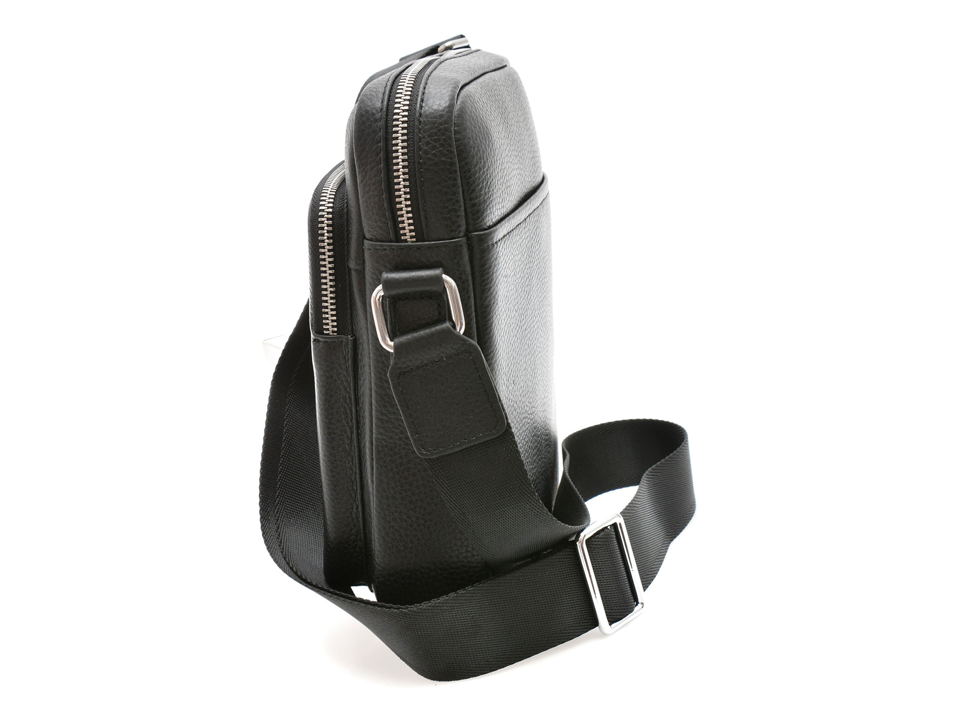 Borseta MARIO FERRETTI neagra, 8981, din piele naturala