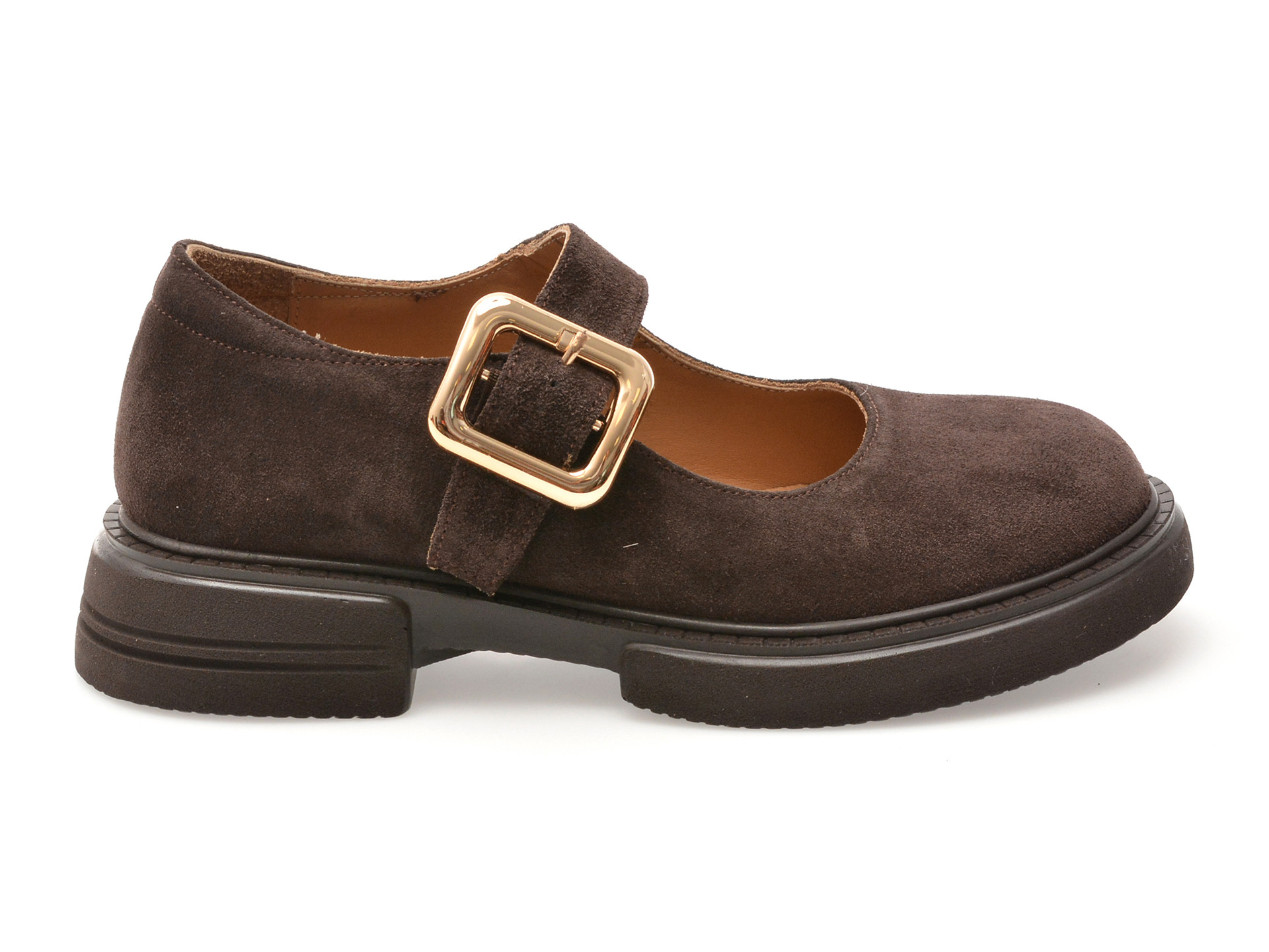 Pantofi EPICA maro, 4196732, din piele intoarsa