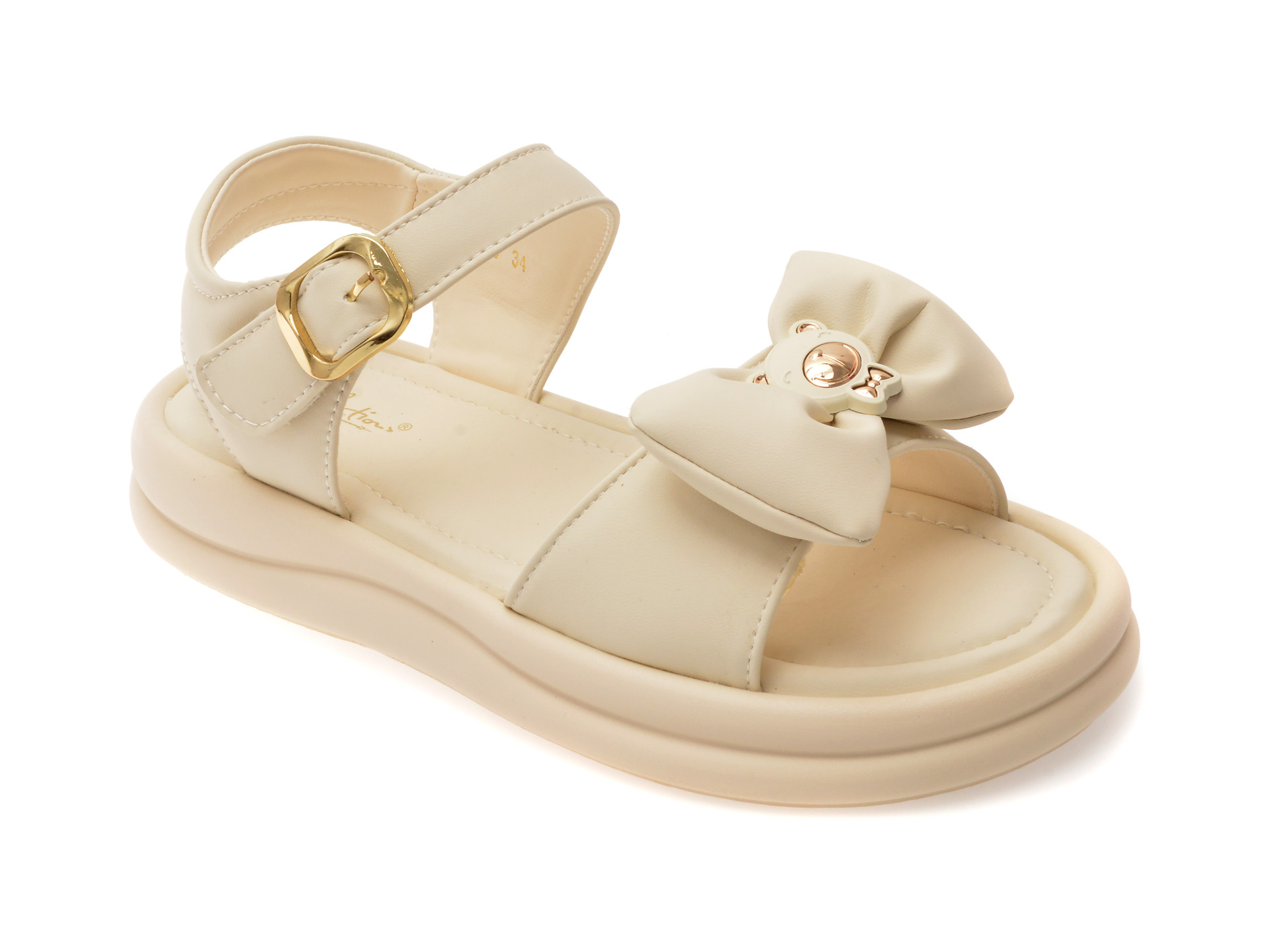 Sandale SELECTION KIDS albe, 25808, din piele ecologica