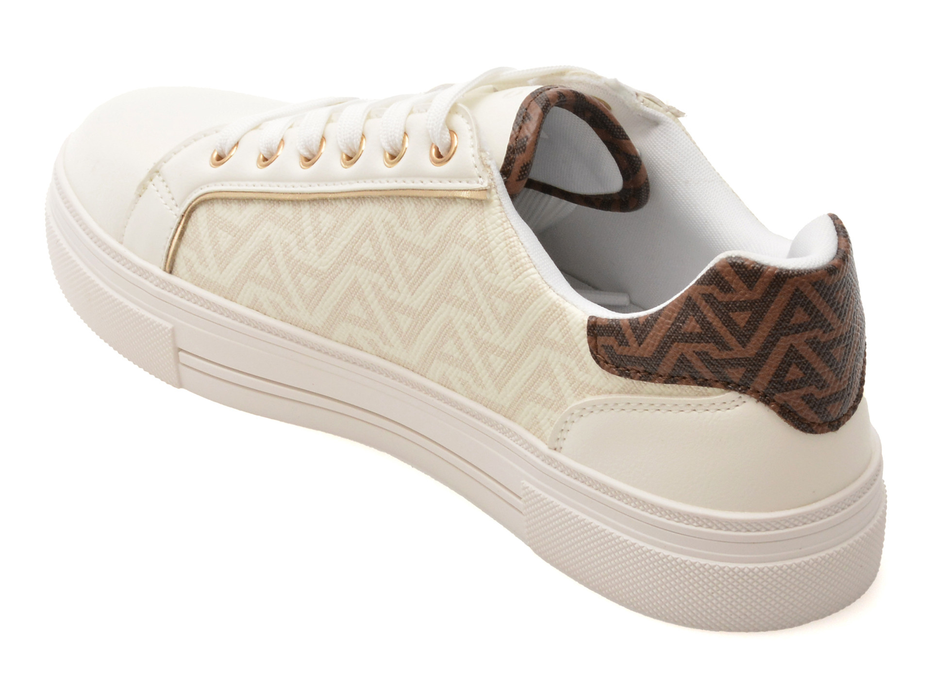 Pantofi sport ALDO albi, BERENTERIEL 125, din piele ecologica