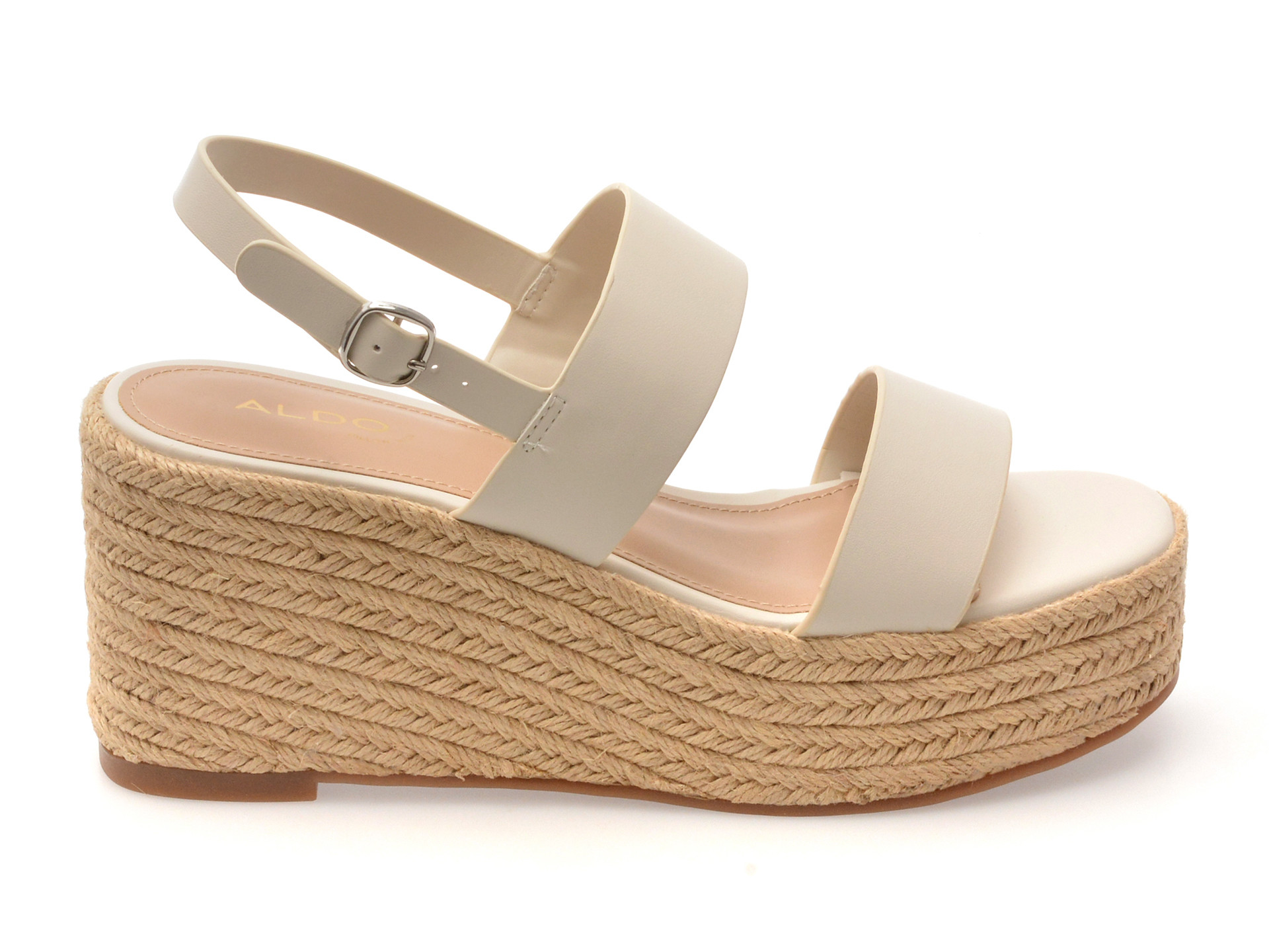 Sandale ALDO albe, KEONI 115, din piele ecologica