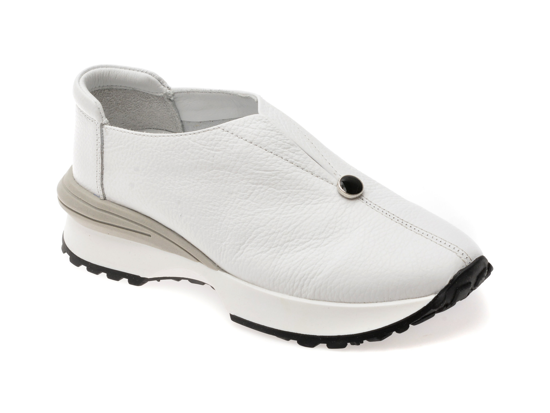 Pantofi sport EPICA albi, 589A101, din piele naturala