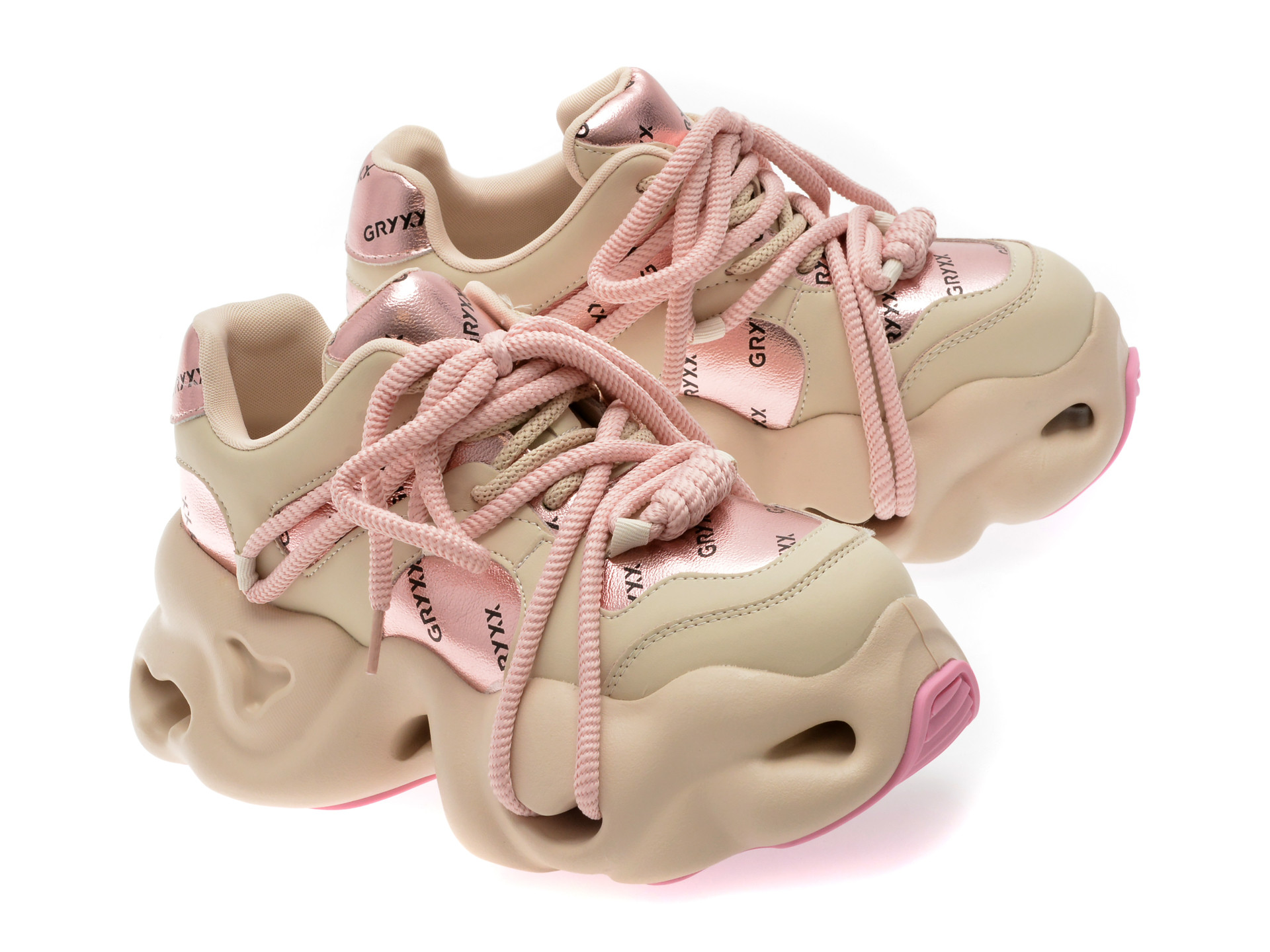 Pantofi sport GRYXX bej, 80282, din piele ecologica