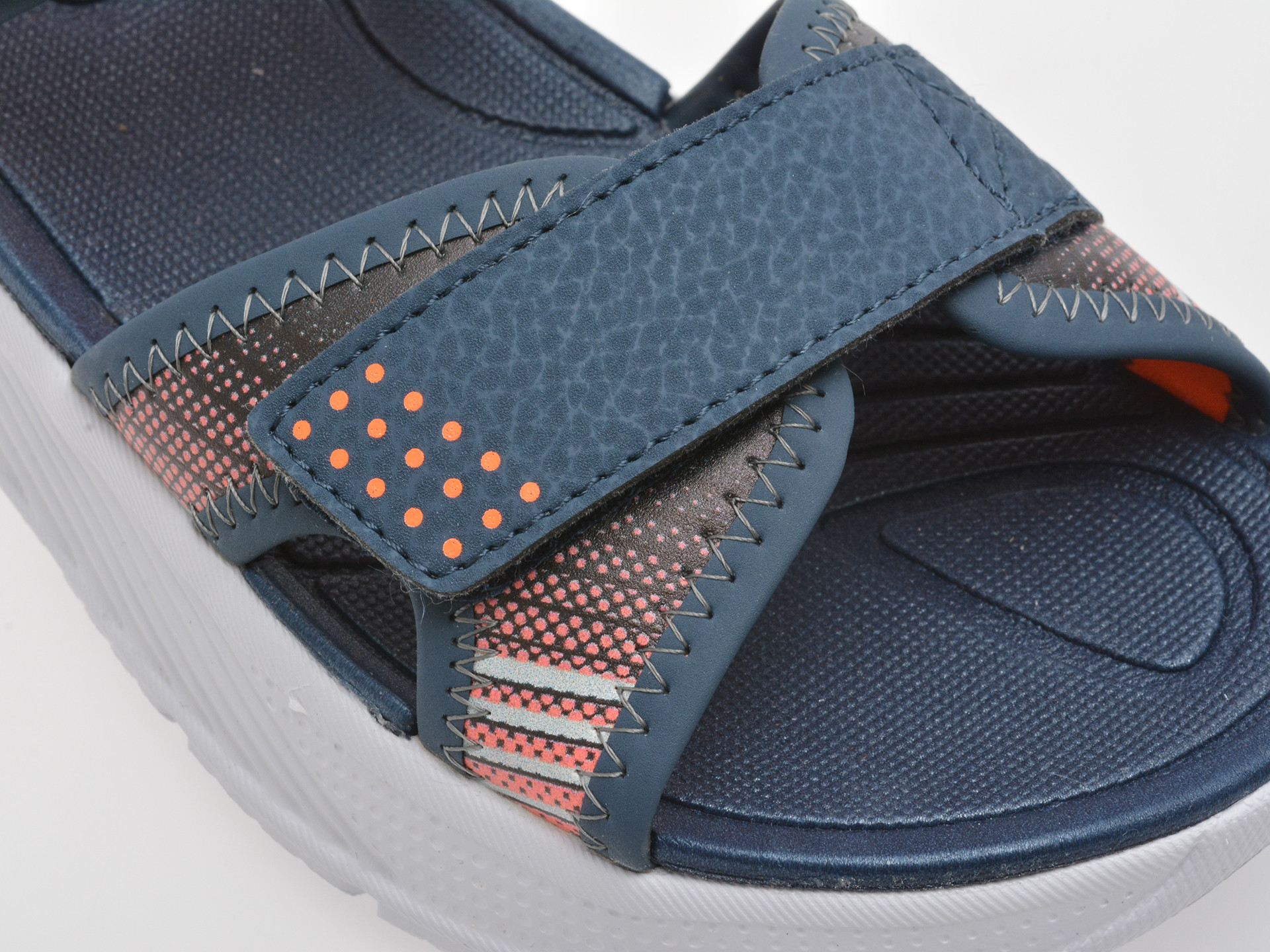 Sandale SKECHERS bleumarin, MICROSPEC-SPLASH, din piele ecologica