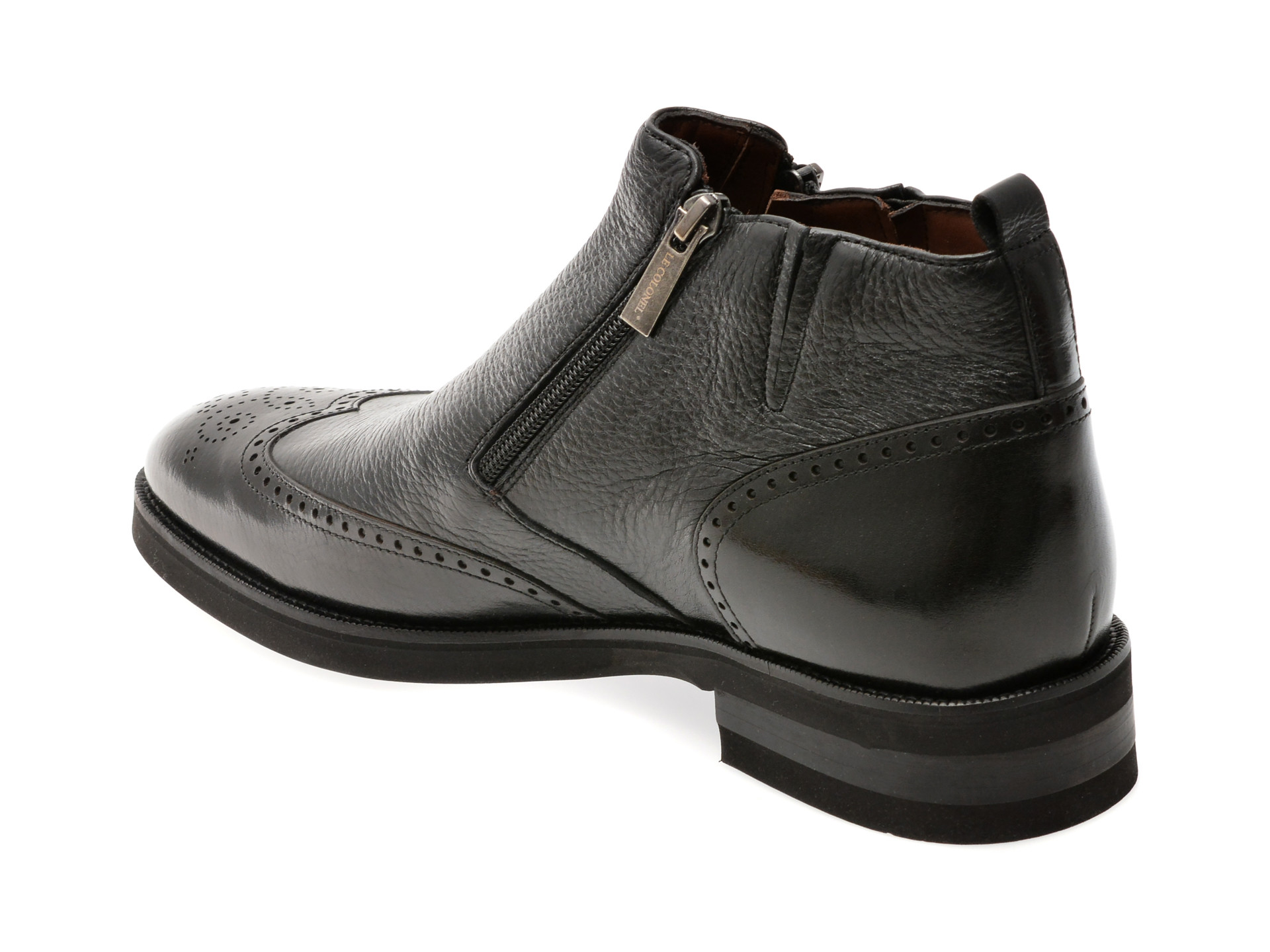 Ghete elegante LE COLONEL negre, 40940, din piele naturala