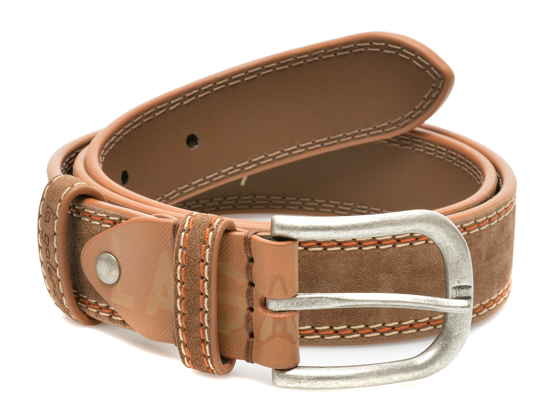 Curea LA GALERE maro, 7871640, din piele intoarsa