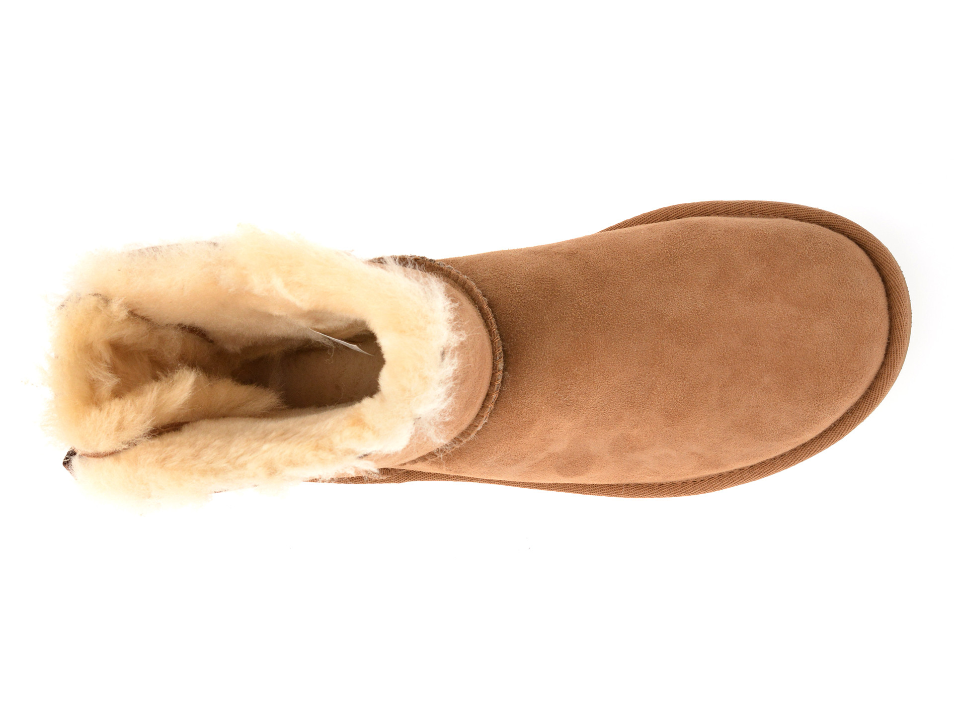 Ghete UGG maro, MINI BAILEY BOW II, din piele intoarsa