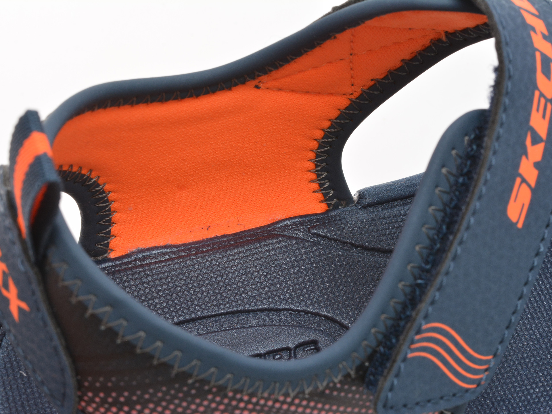 Sandale SKECHERS bleumarin, MICROSPEC-SPLASH, din piele ecologica