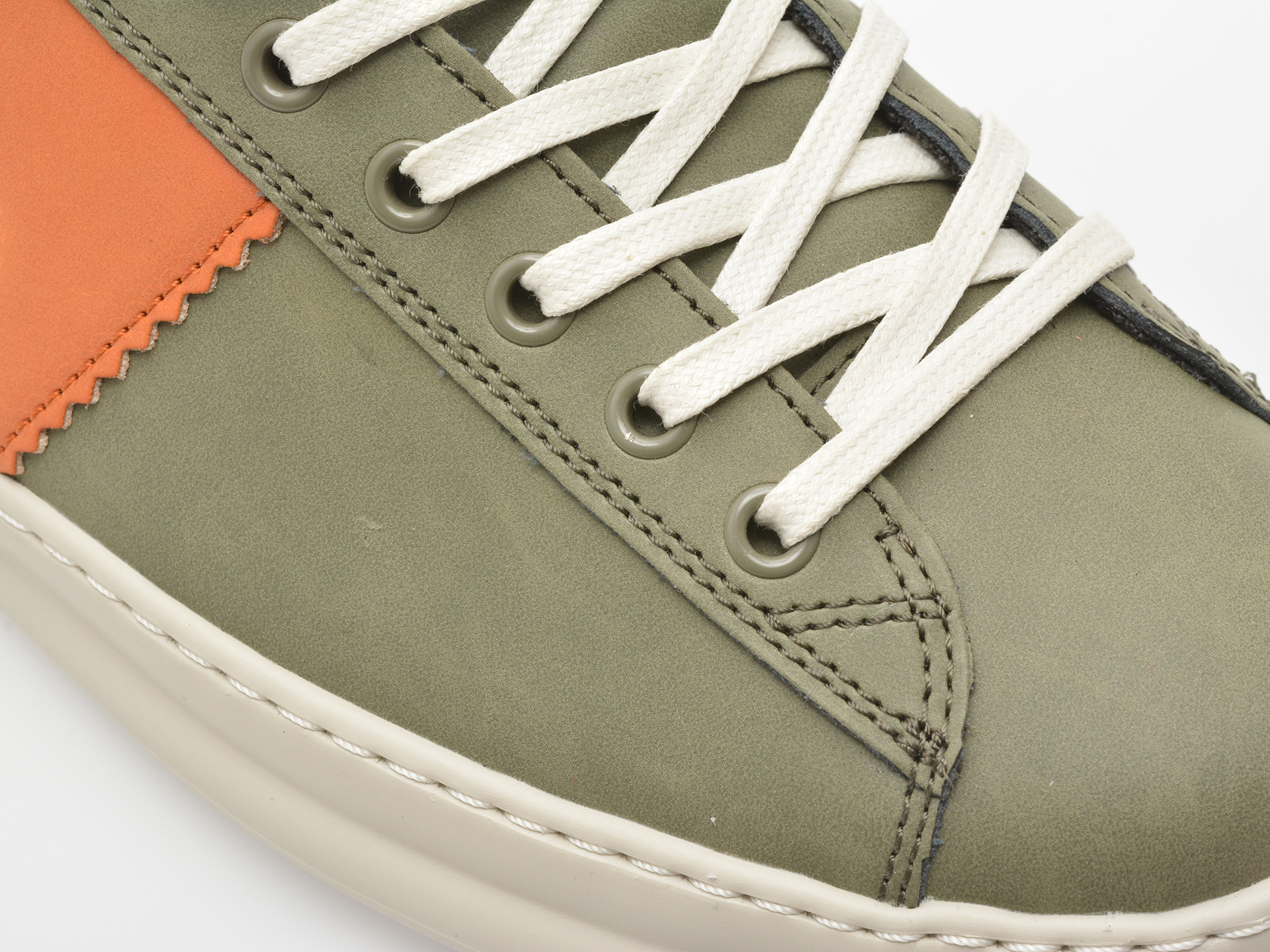 Pantofi sport CAMPER verzi, RUNNER, din piele naturala