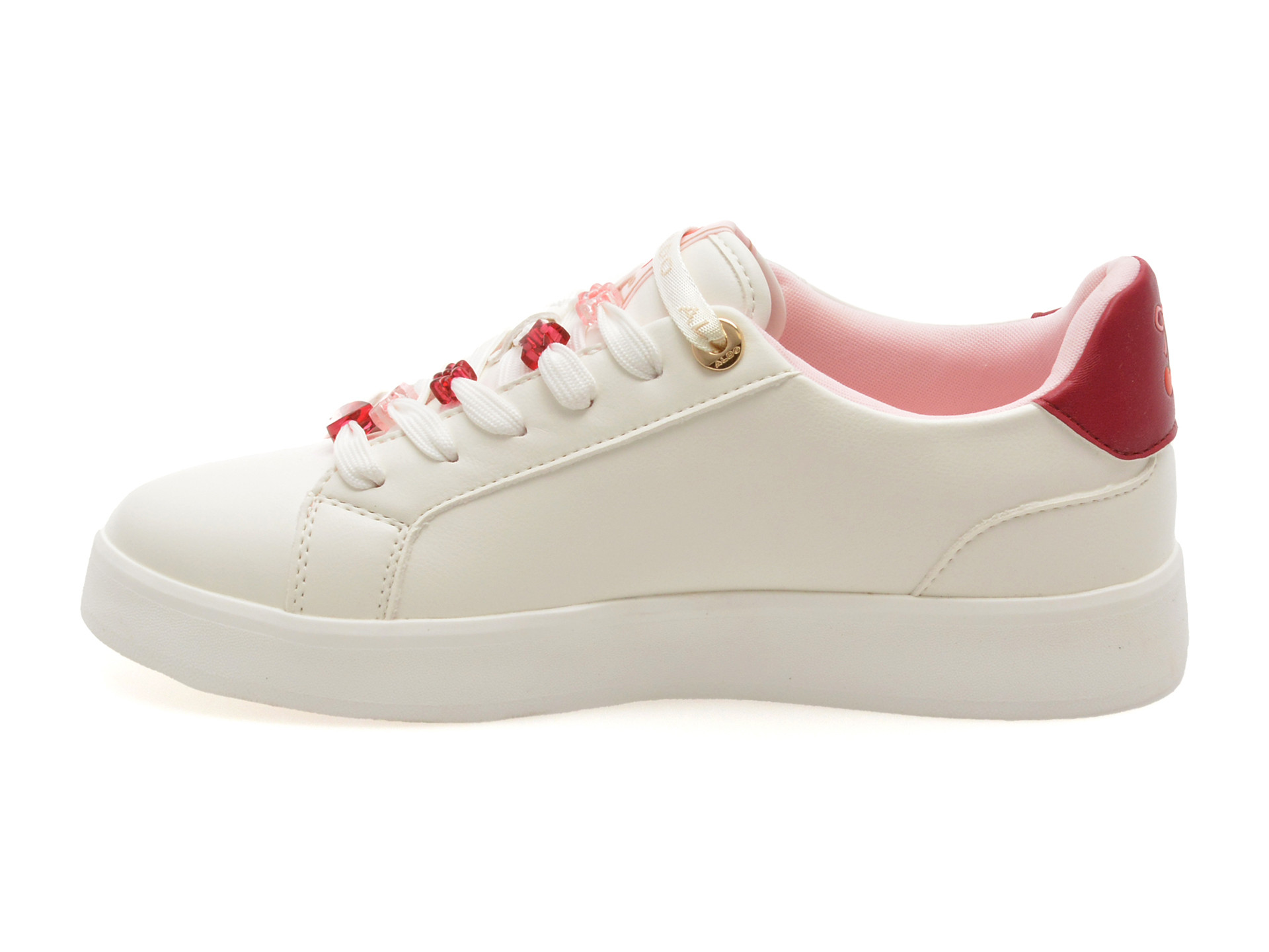 Pantofi sport ALDO albi, CHERRY LOVE 100, din piele ecologica