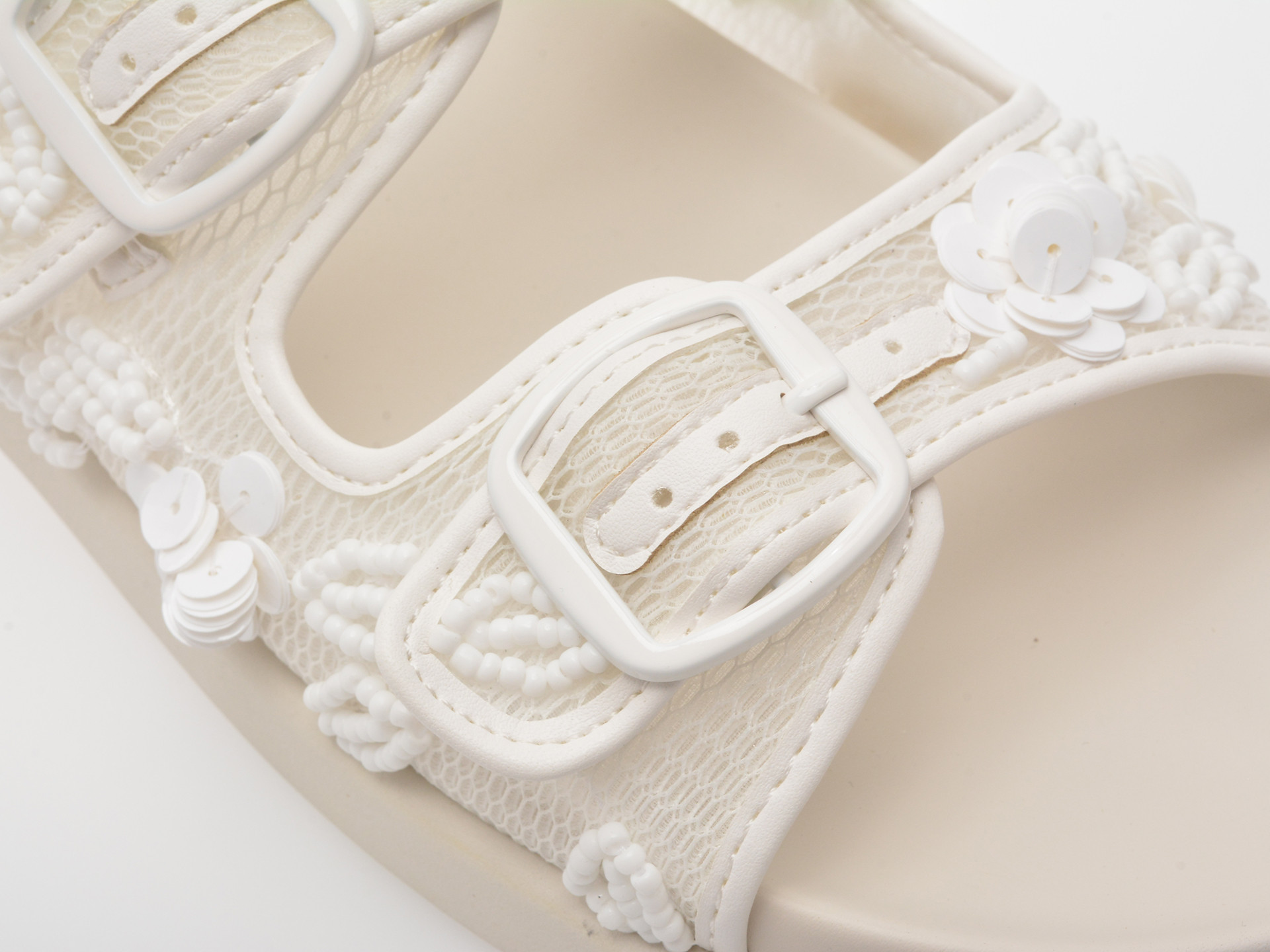 Papuci ALDO albi, DEVANASSI 121, din material textil