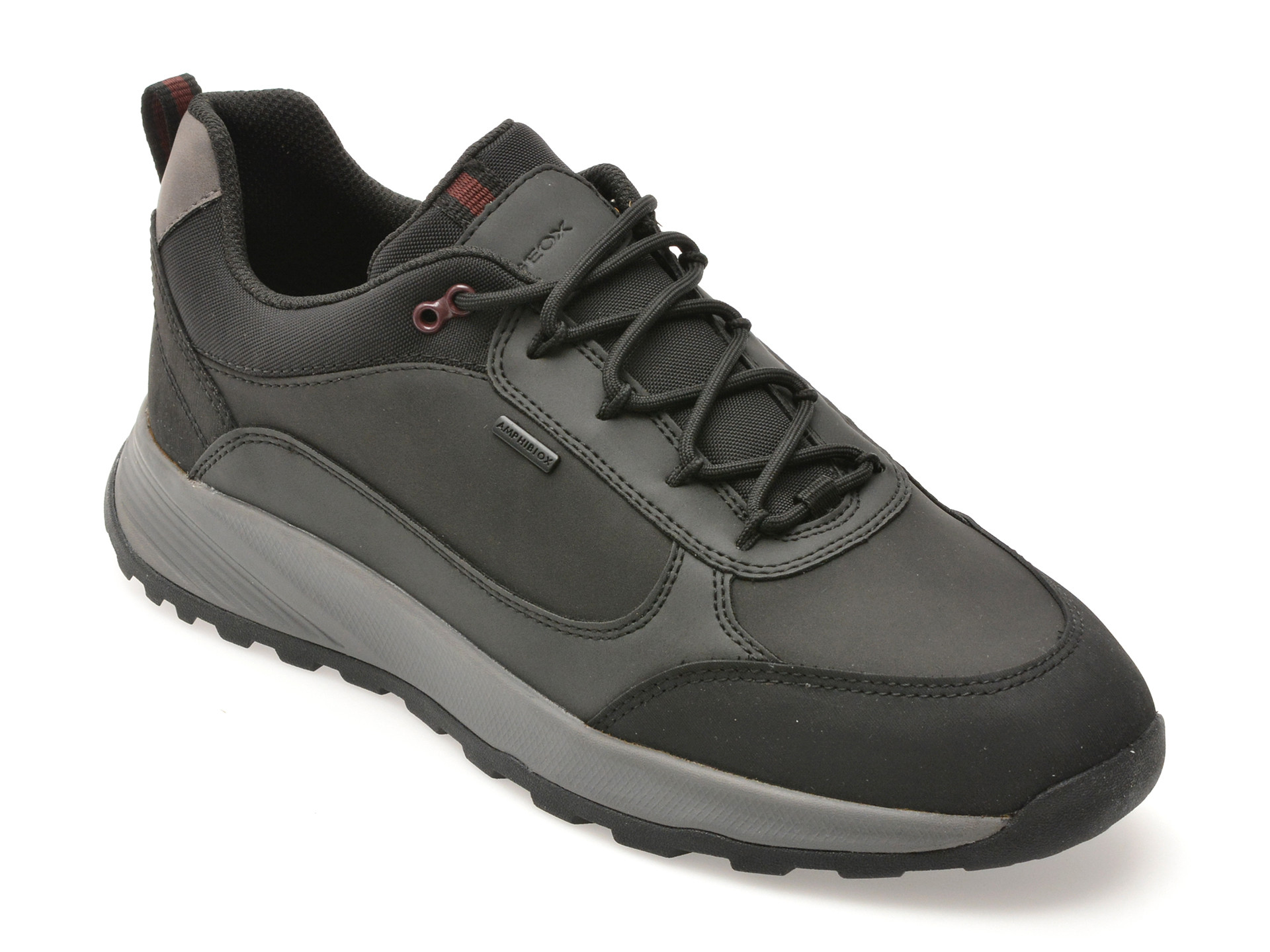 Pantofi sport GEOX negri, U55EZA, din piele ecologica