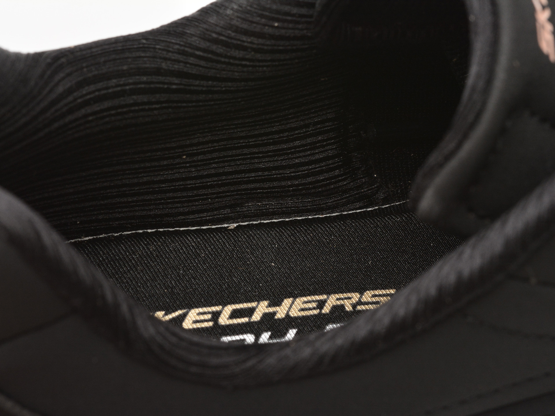 Pantofi sport SKECHERS negri, SKECH-AIR DYNAMIGHT 2.0, din piele ecologica