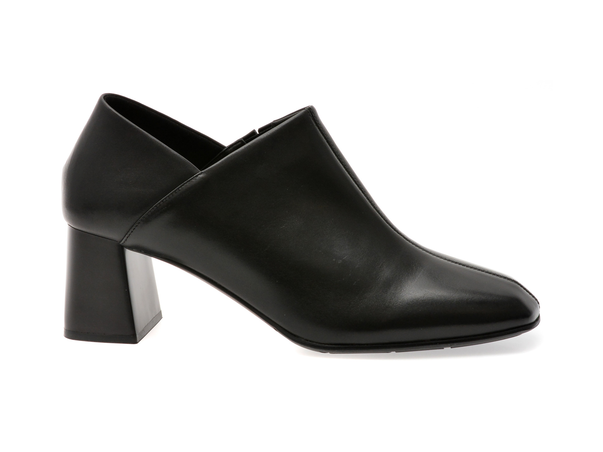 Pantofi EPICA negri, D07267, din piele naturala